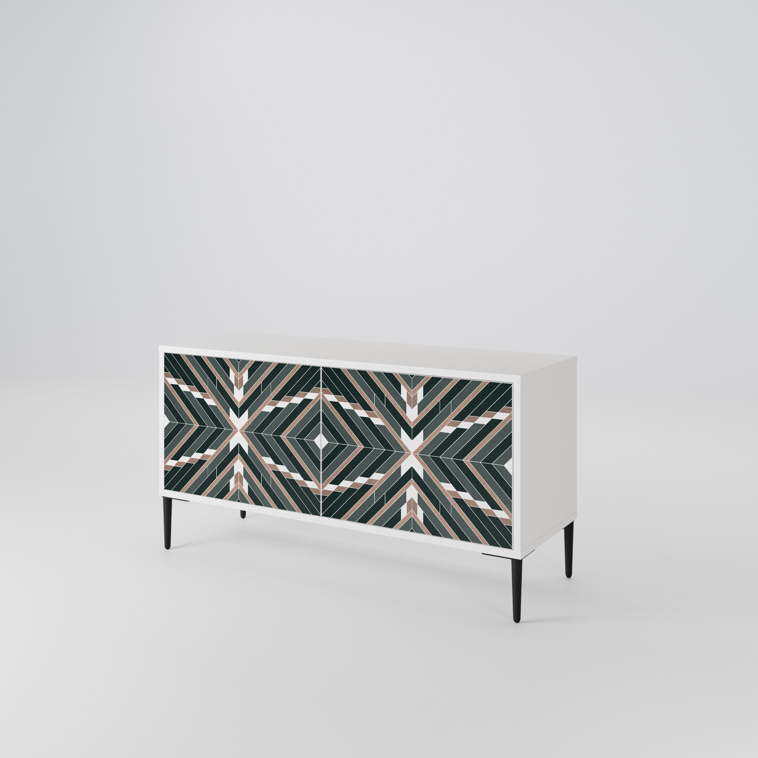 DIMENSION DELIGHTS Compact 2-Door TV Cabinet