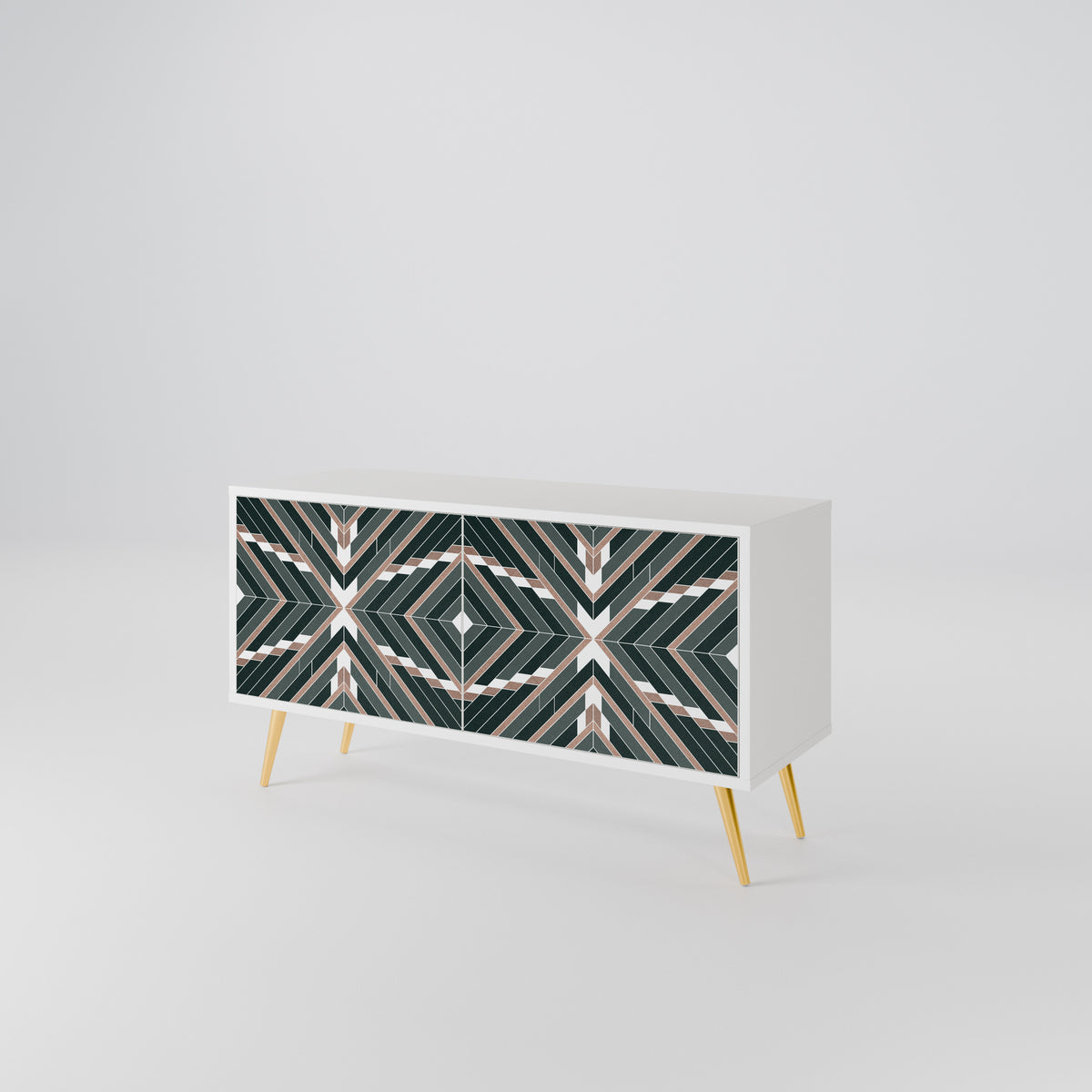 DIMENSION DELIGHTS Compact 2-Door TV Cabinet
