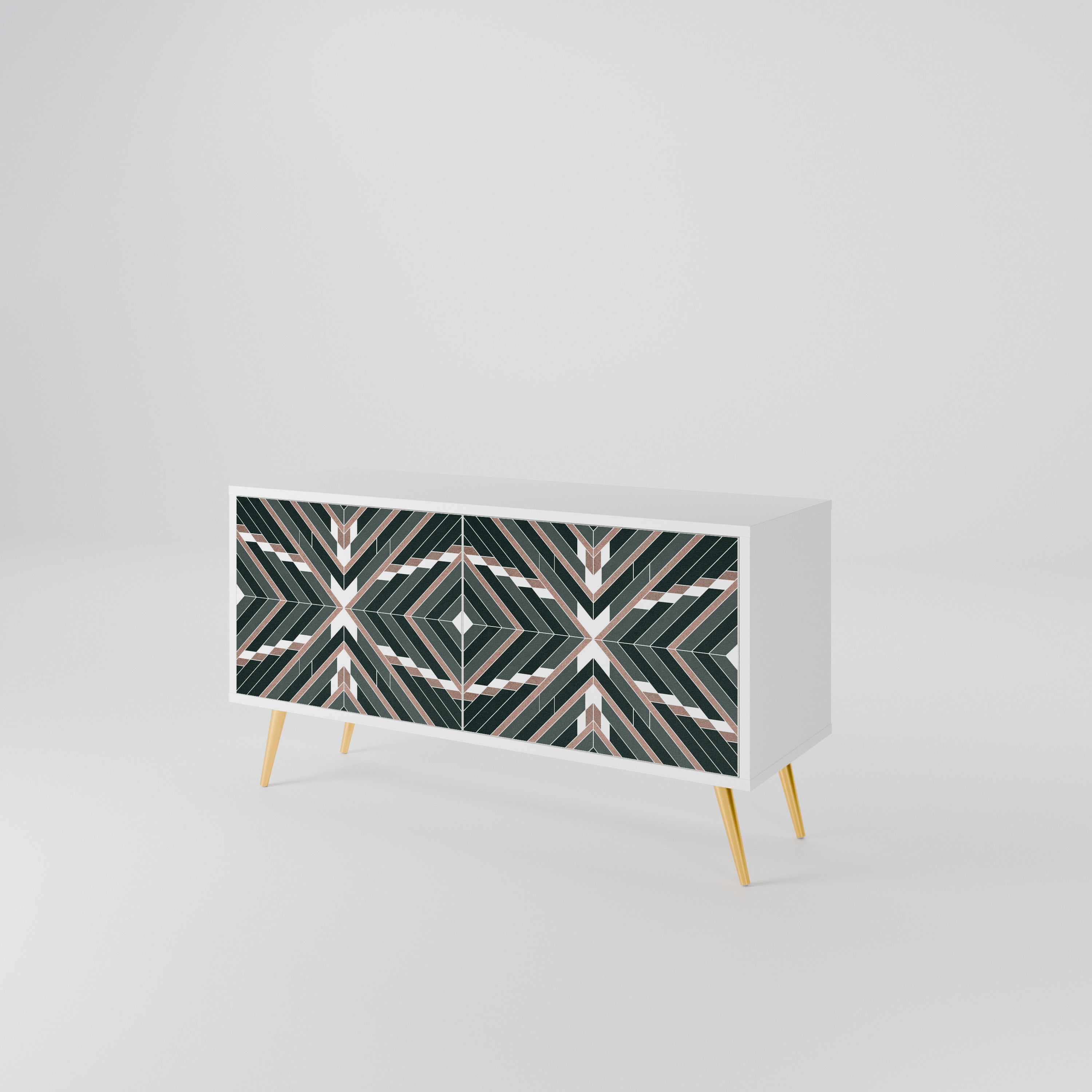 DIMENSION DELIGHTS Compact 2-Door TV Cabinet