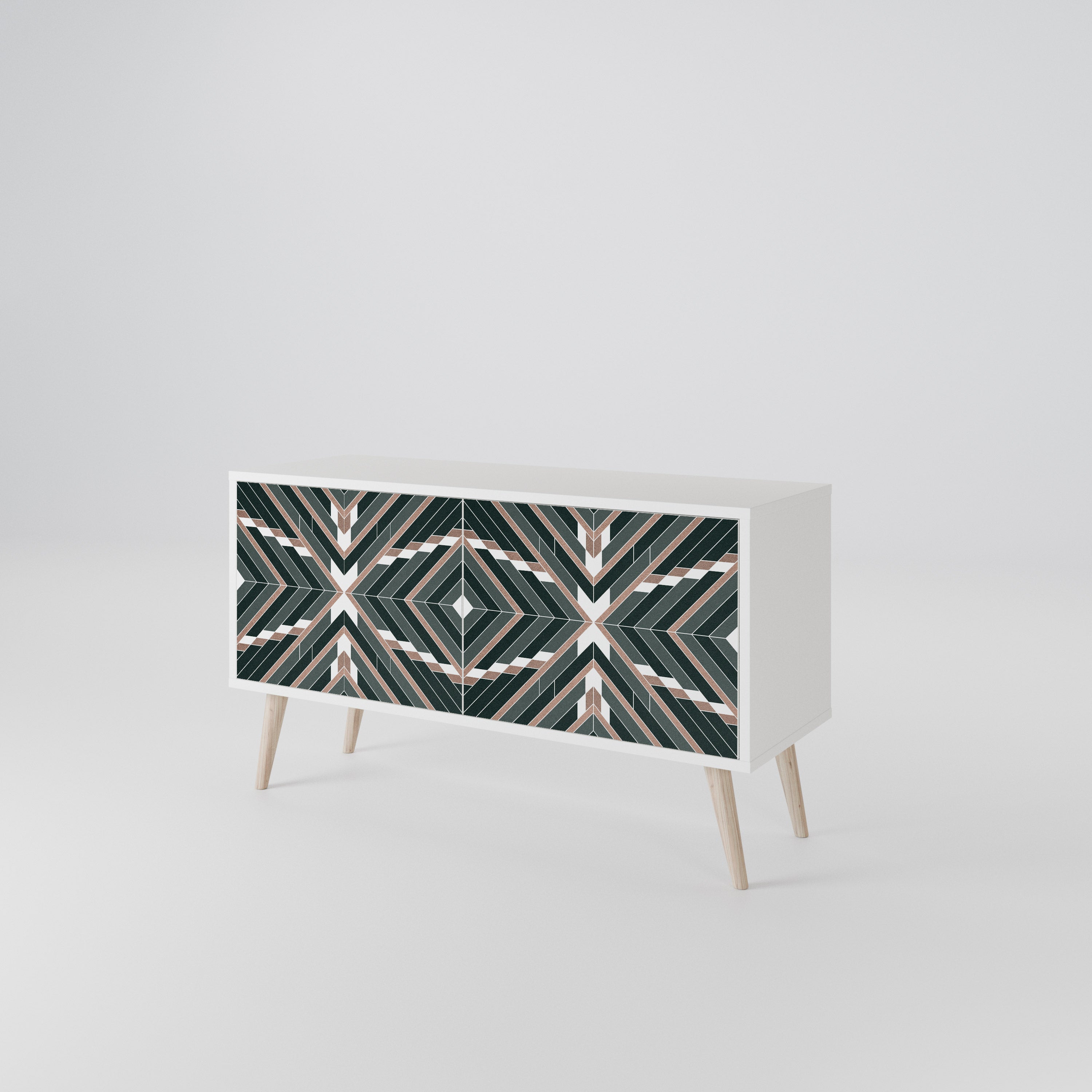 DIMENSION DELIGHTS Compact 2-Door TV Cabinet