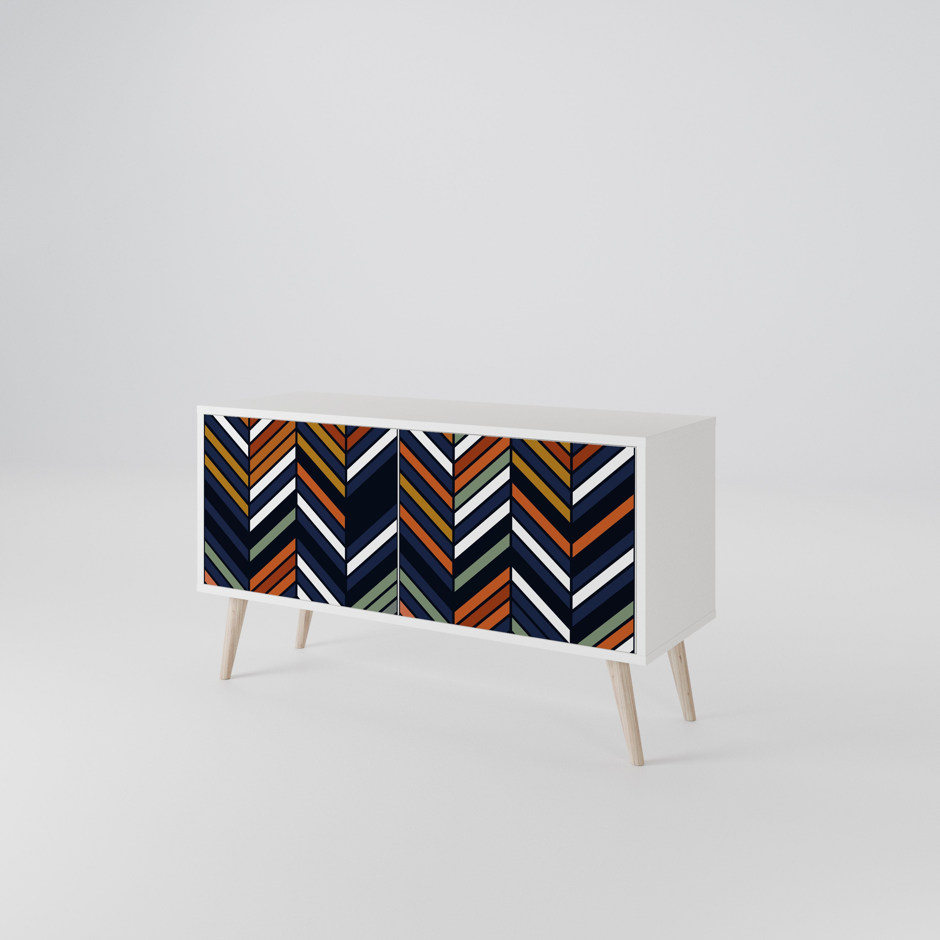 VIBRANT PATCHWORK Compact 2-Door TV Cabinet