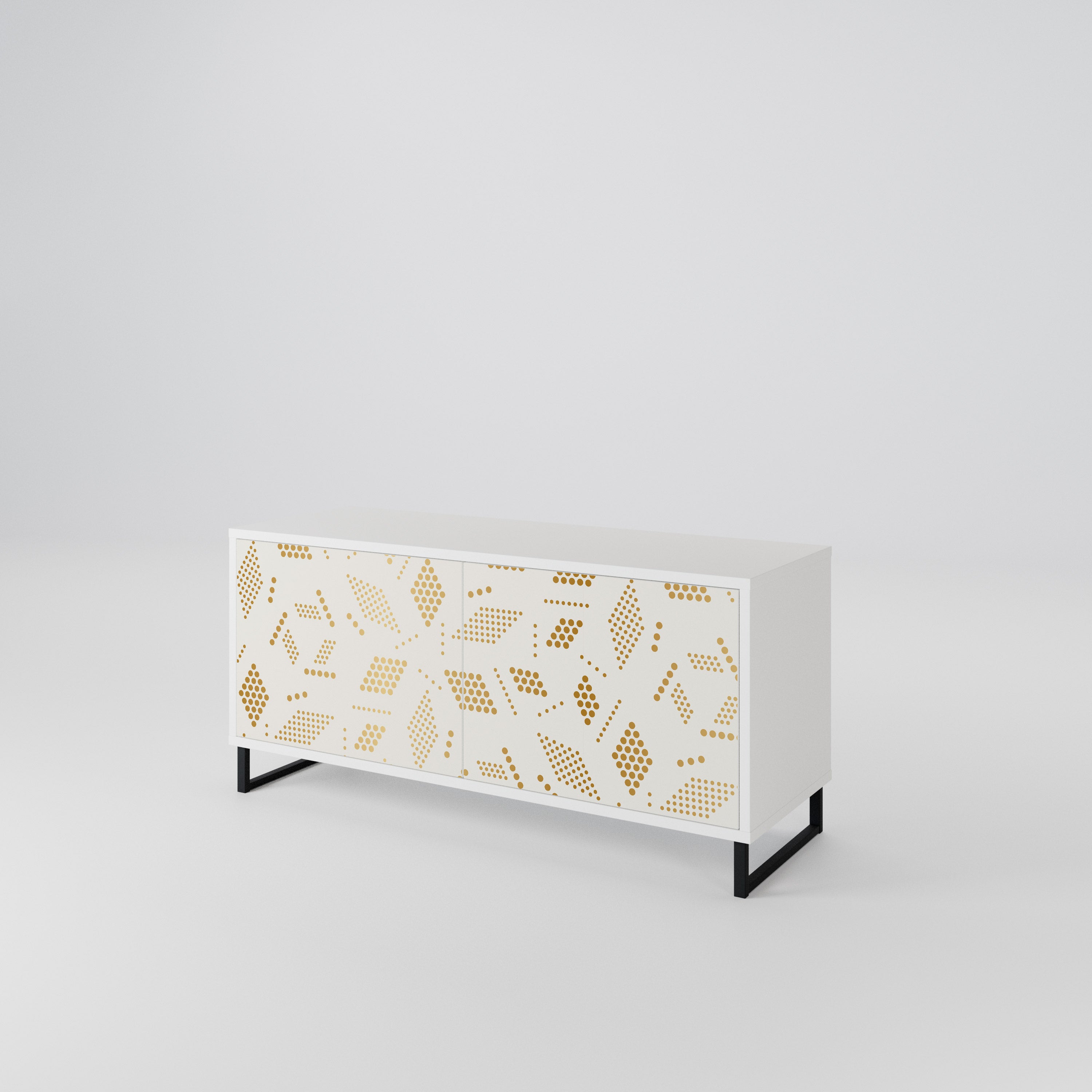 SPOTTED DAZE Compact 2-Door TV Cabinet