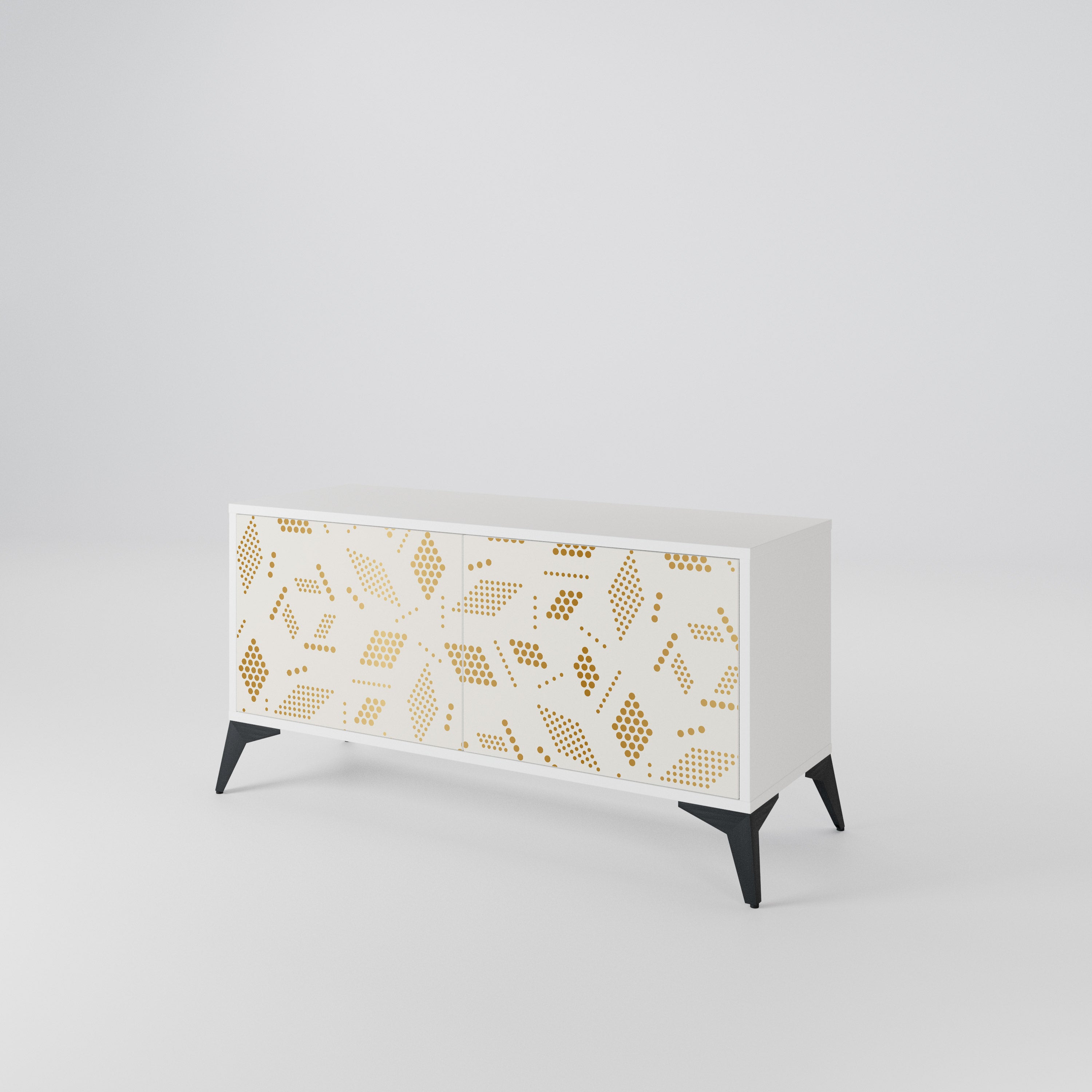 SPOTTED DAZE Compact 2-Door TV Cabinet