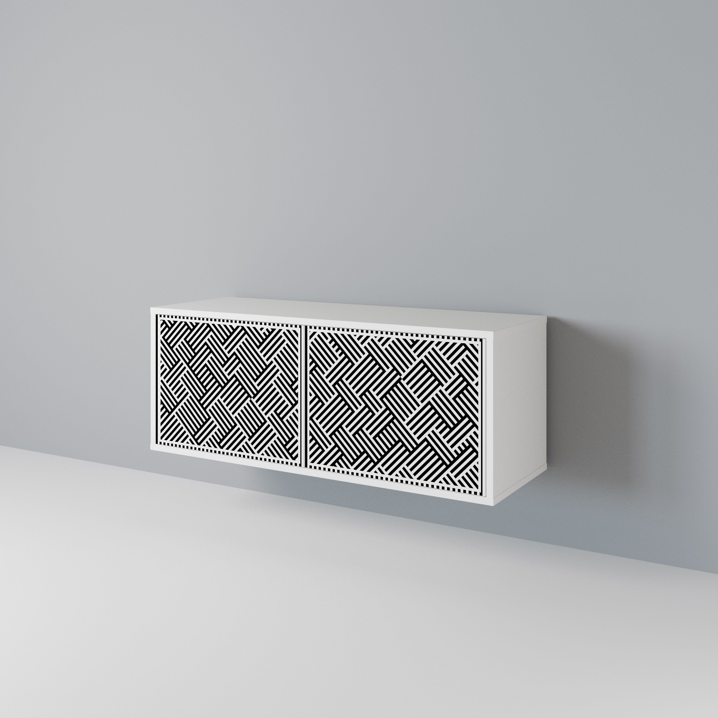 TEMPORARY SEQUENCE Compact 2-Door TV Cabinet