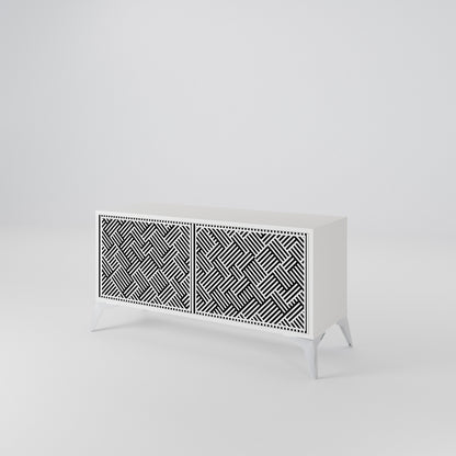 TEMPORARY SEQUENCE Compact 2-Door TV Cabinet