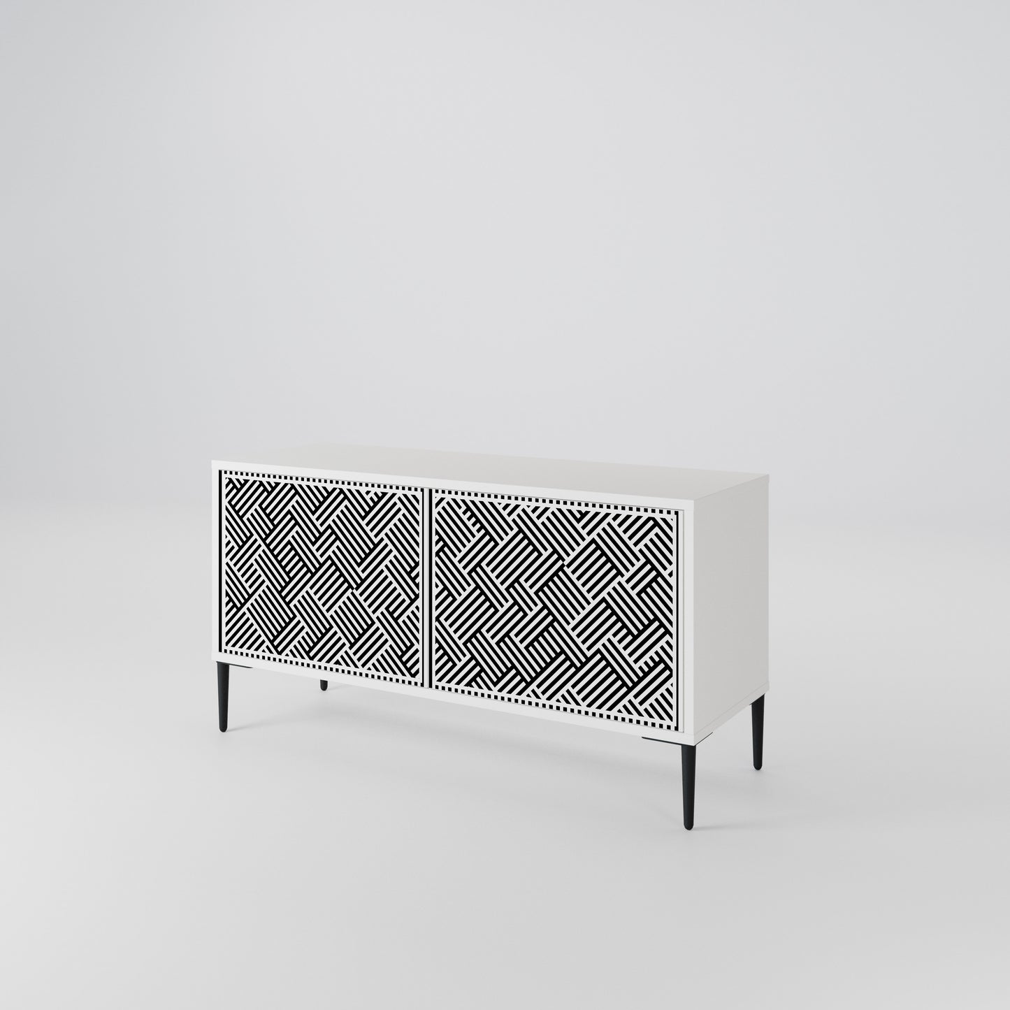 TEMPORARY SEQUENCE Compact 2-Door TV Cabinet