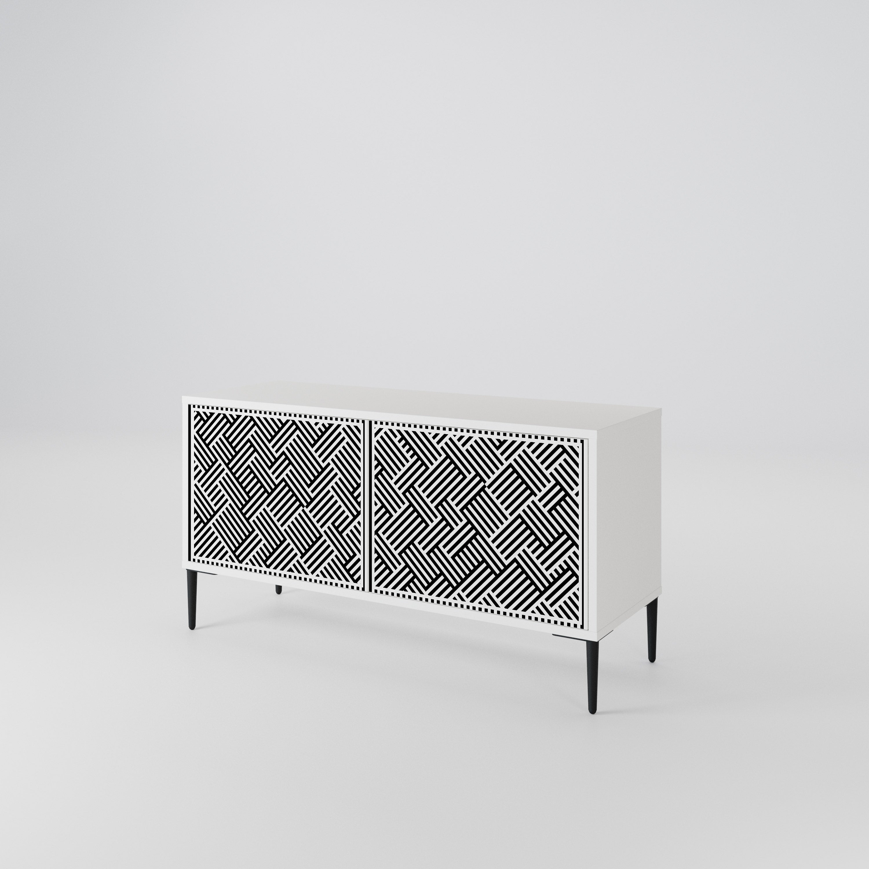 TEMPORARY SEQUENCE Compact 2-Door TV Cabinet