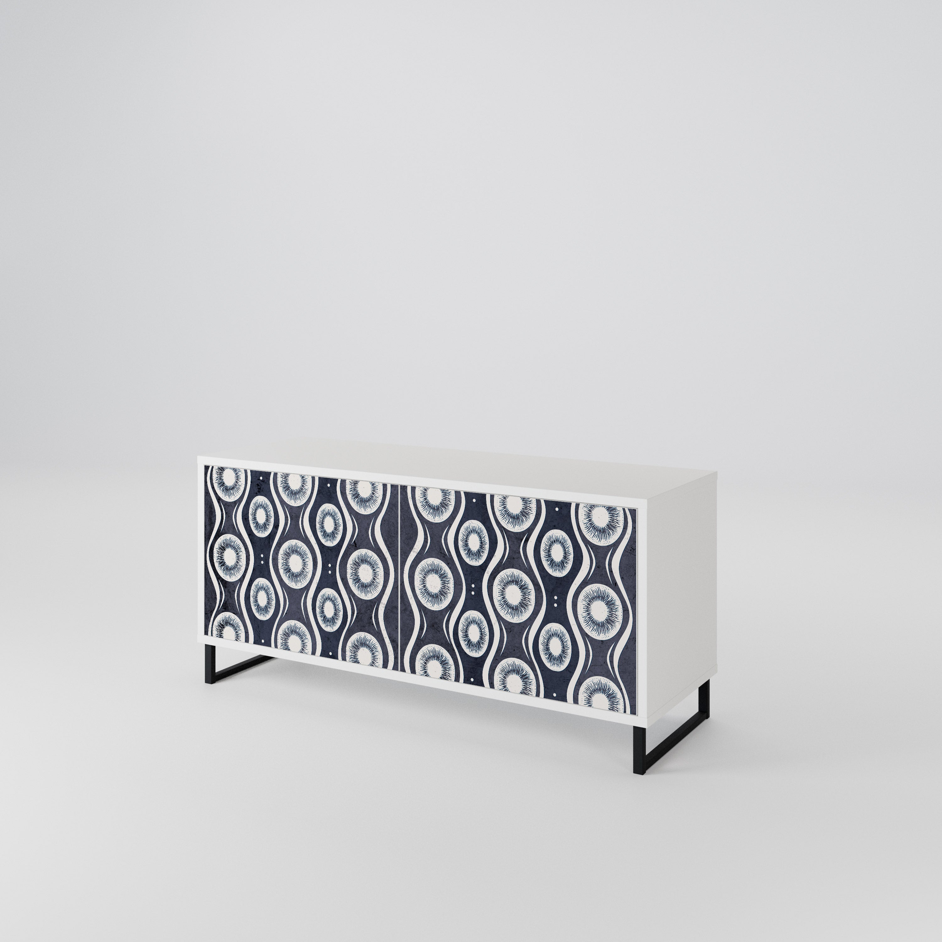 GRAPHITE EYES Compact 2-Door TV Cabinet