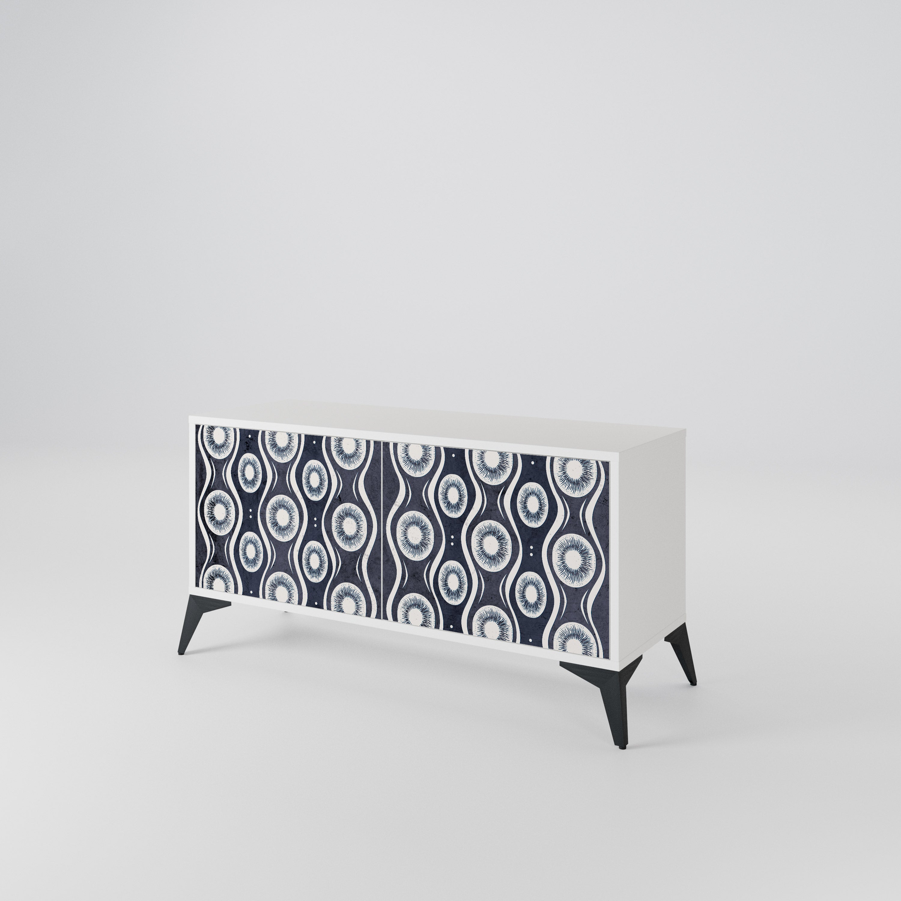 GRAPHITE EYES Compact 2-Door TV Cabinet