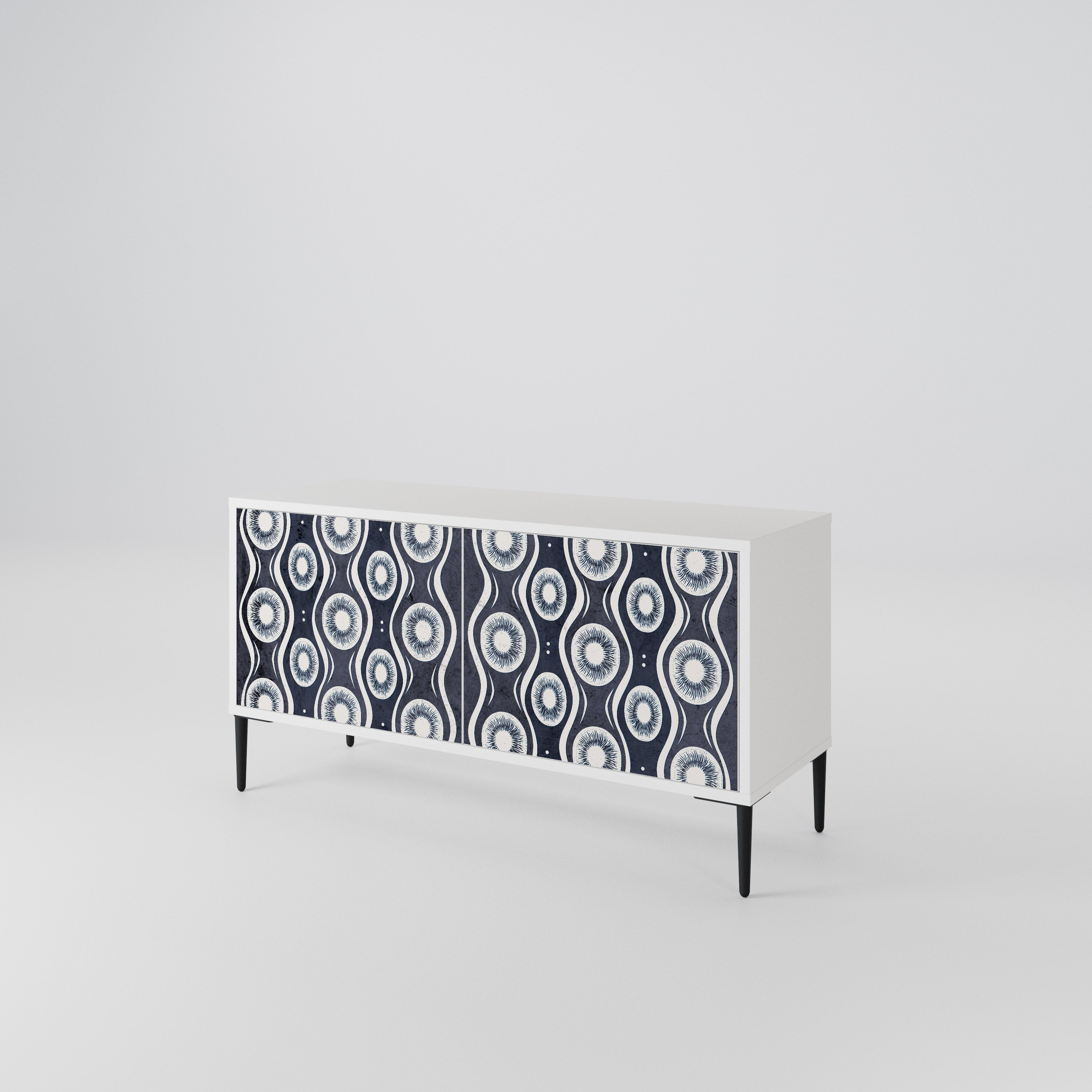 GRAPHITE EYES Compact 2-Door TV Cabinet