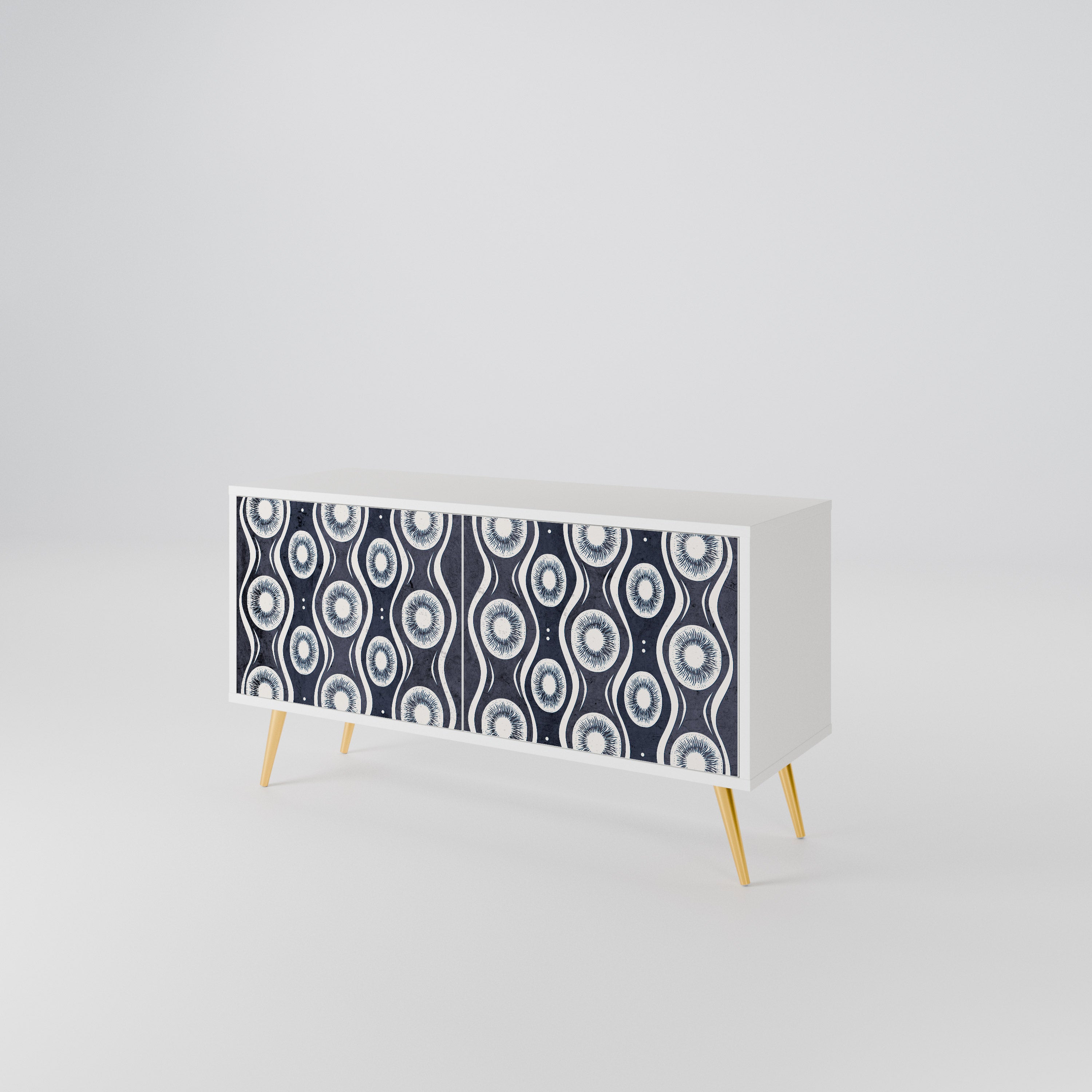 GRAPHITE EYES Compact 2-Door TV Cabinet