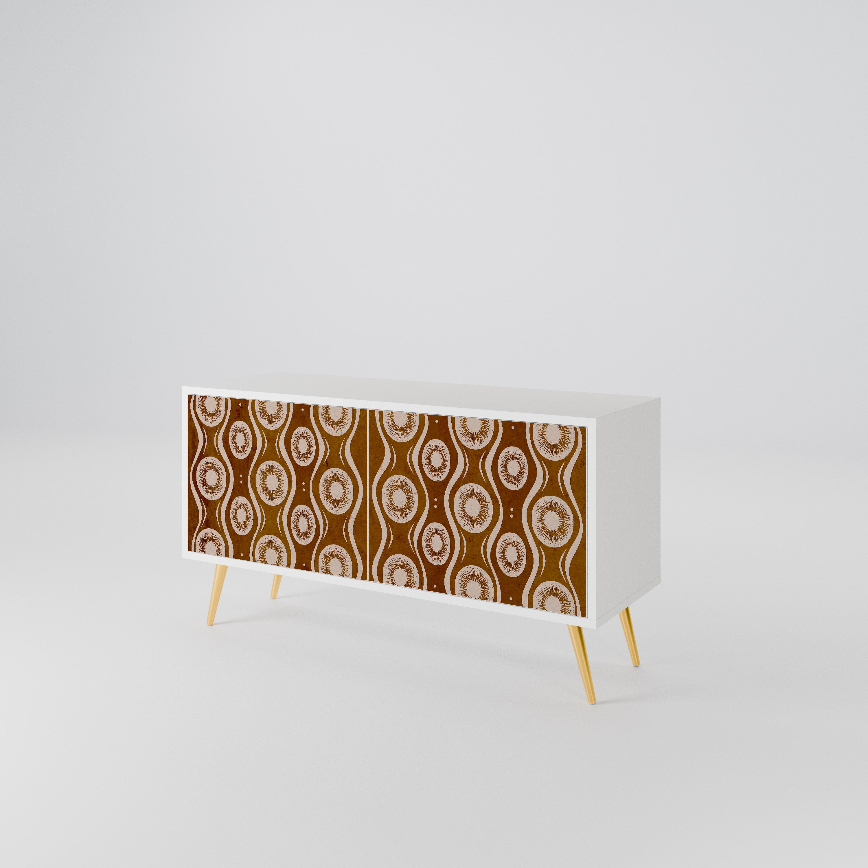 BROWN EYES Compact 2-Door TV Cabinet