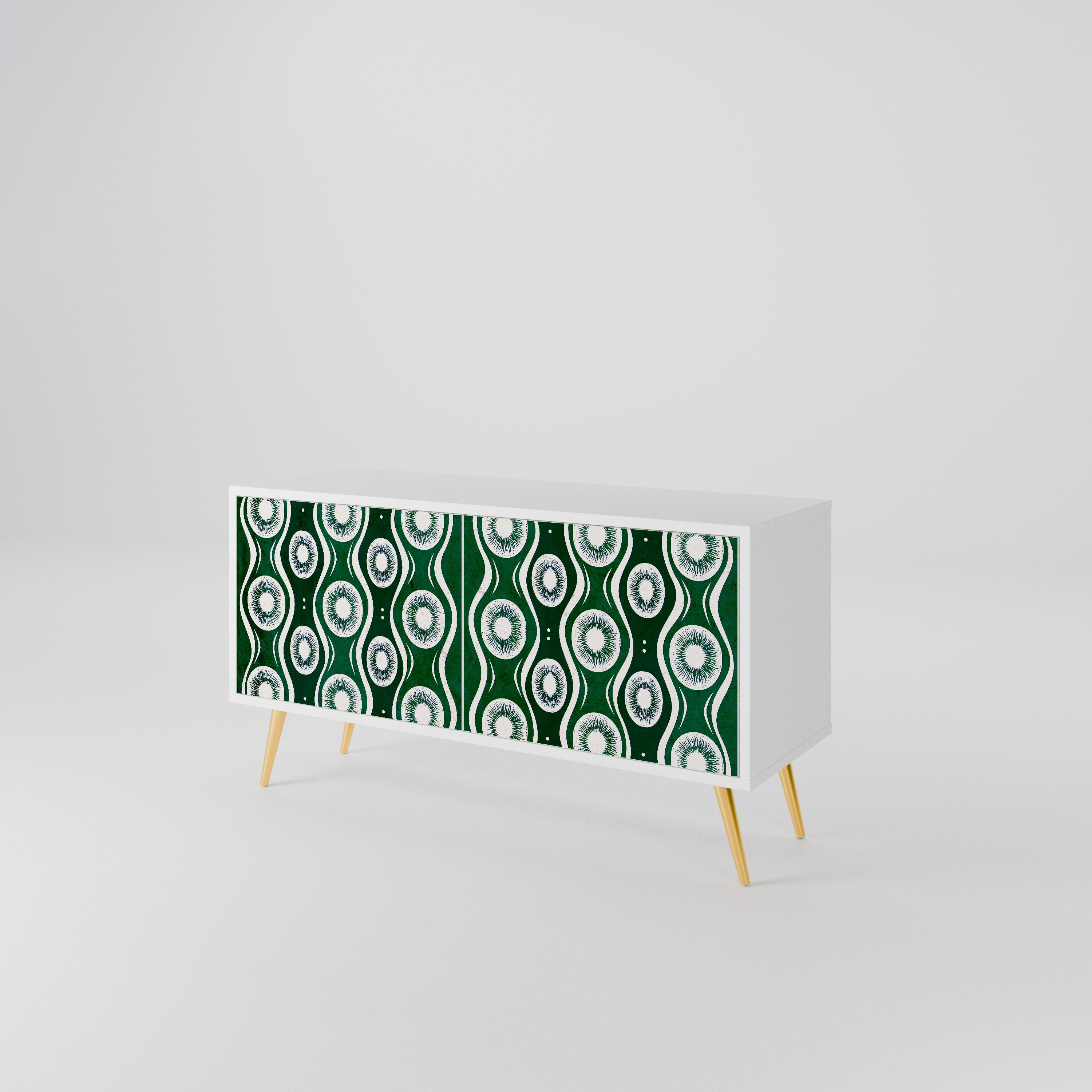 GREEN EYES Compact 2-Door TV Cabinet