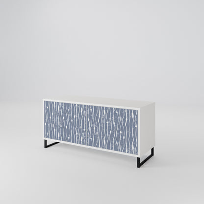 GRAPHITE RAIN Compact 2-Door TV Cabinet