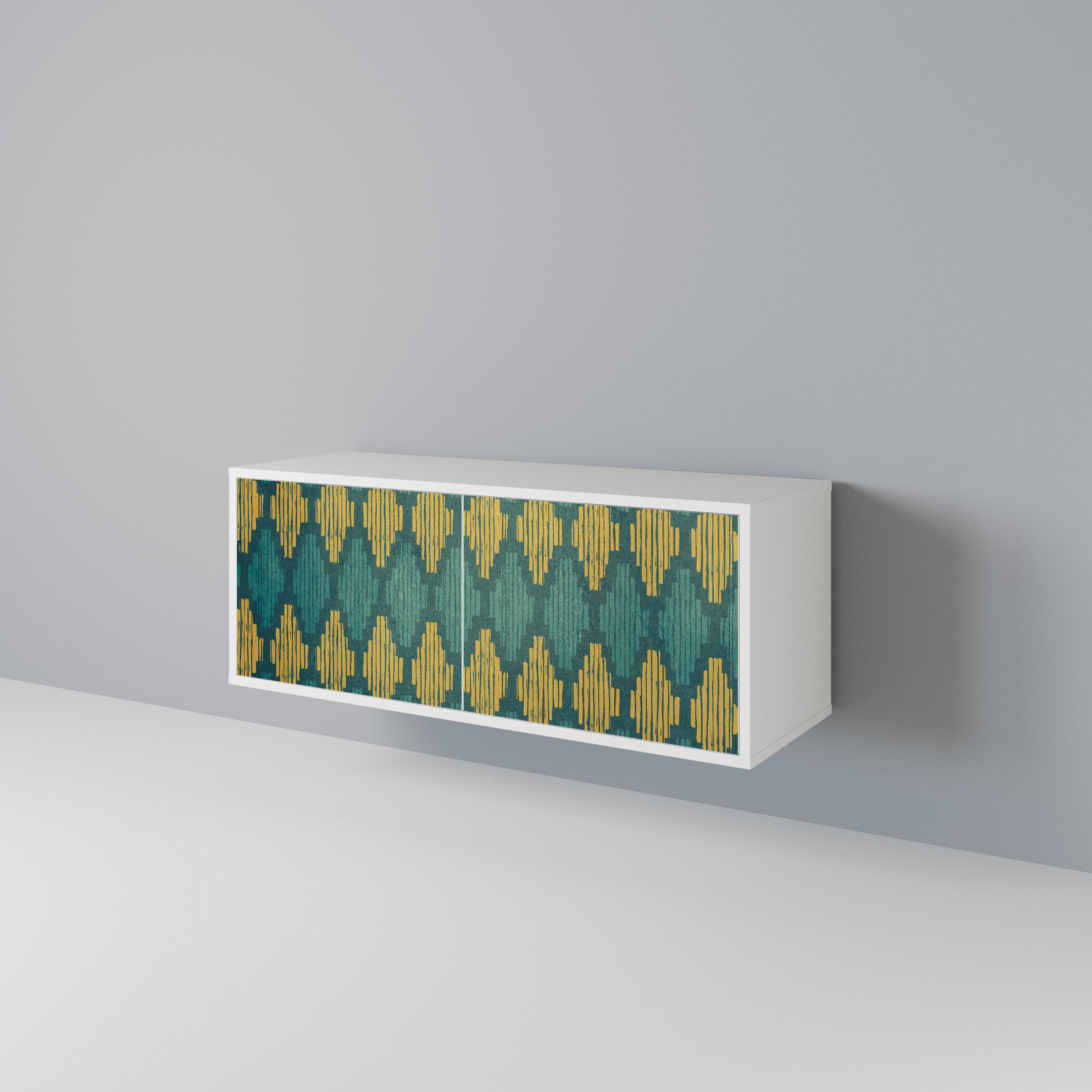 POLYGONS Compact 2-Door TV Cabinet