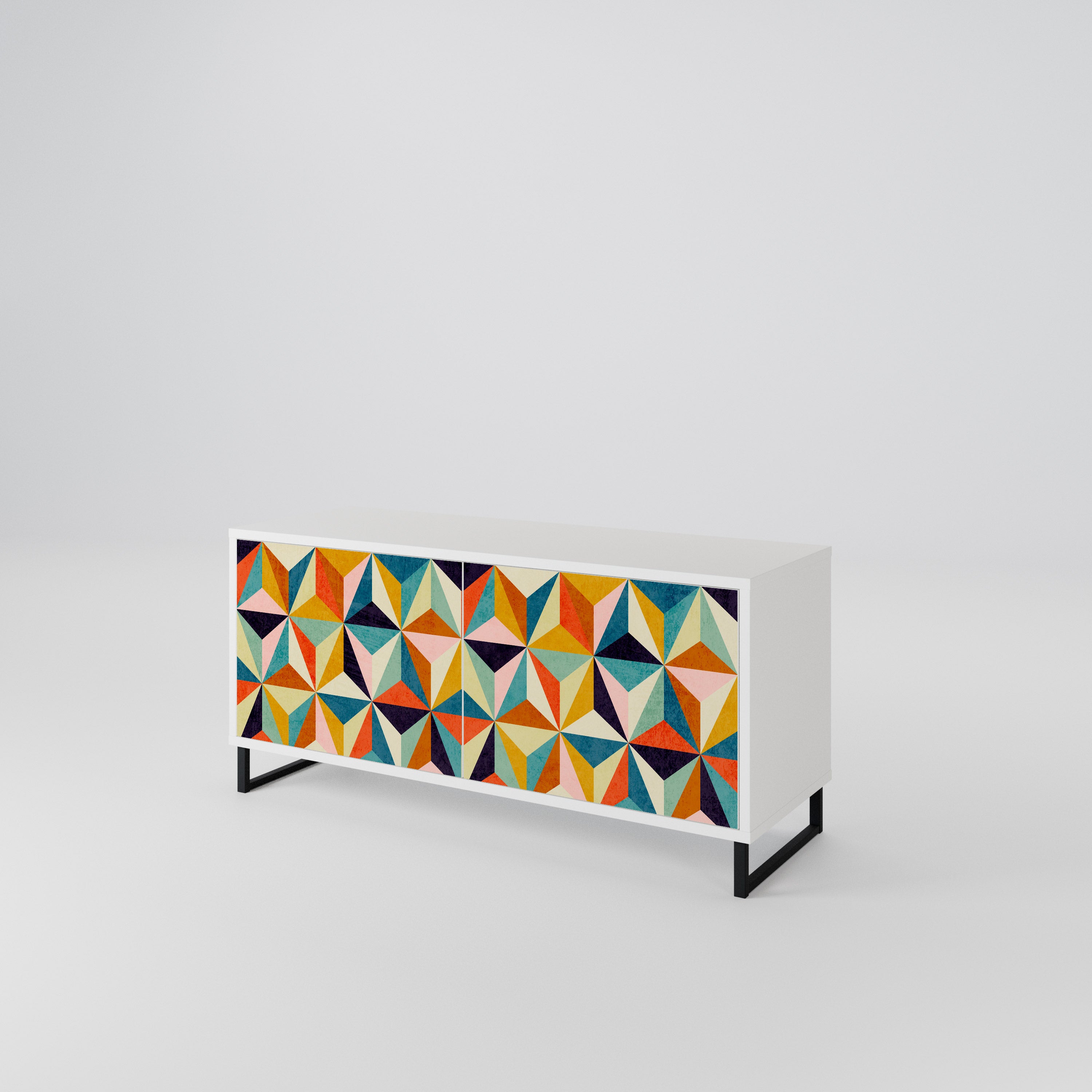 TESSELATE TREASURES Compact 2-Door TV Cabinet