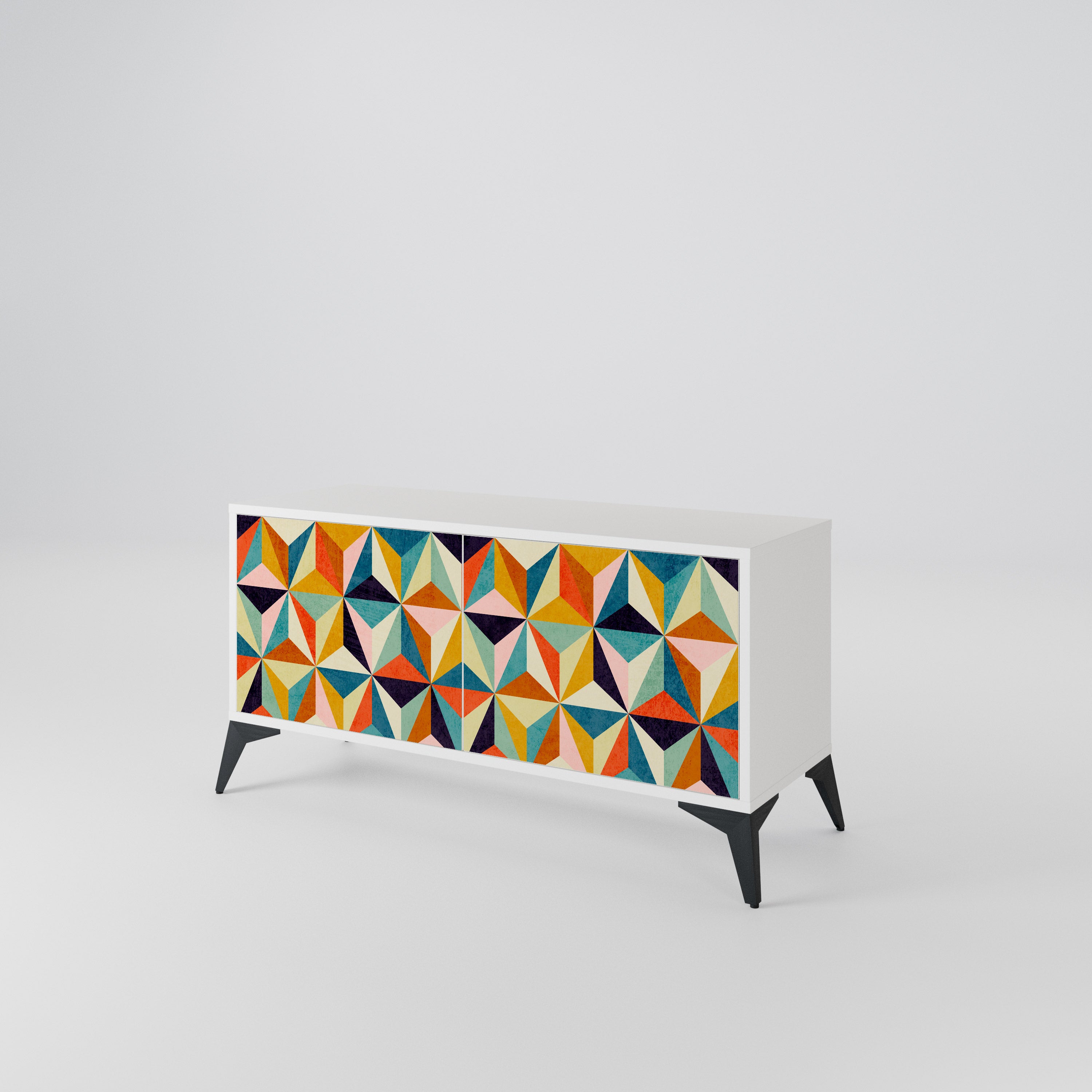 TESSELATE TREASURES Compact 2-Door TV Cabinet