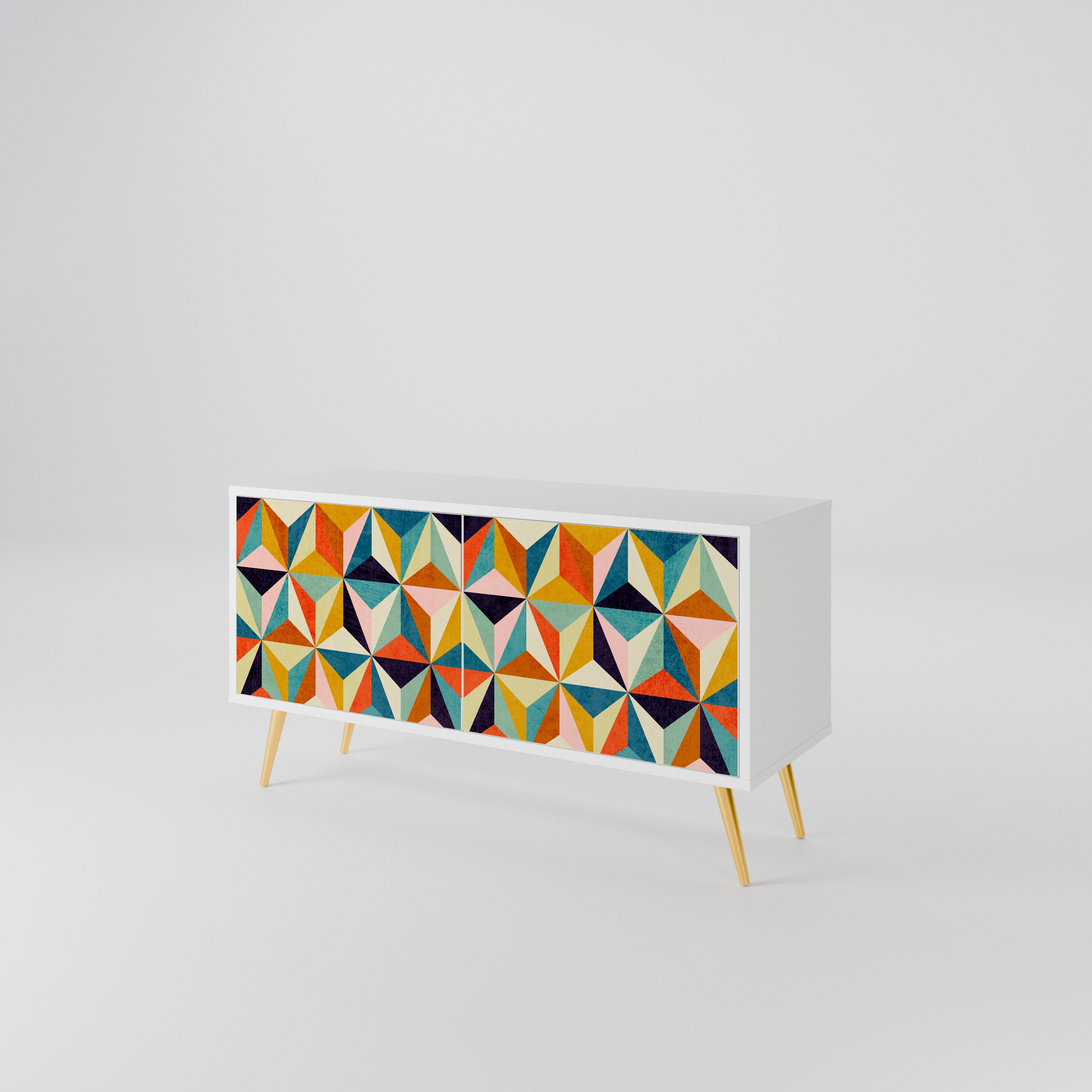TESSELATE TREASURES Compact 2-Door TV Cabinet