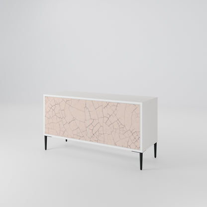 CERAMIC TEXTURE Compact 2-Door TV Cabinet