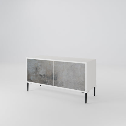 CONCRETE WALL Compact 2-Door TV Cabinet