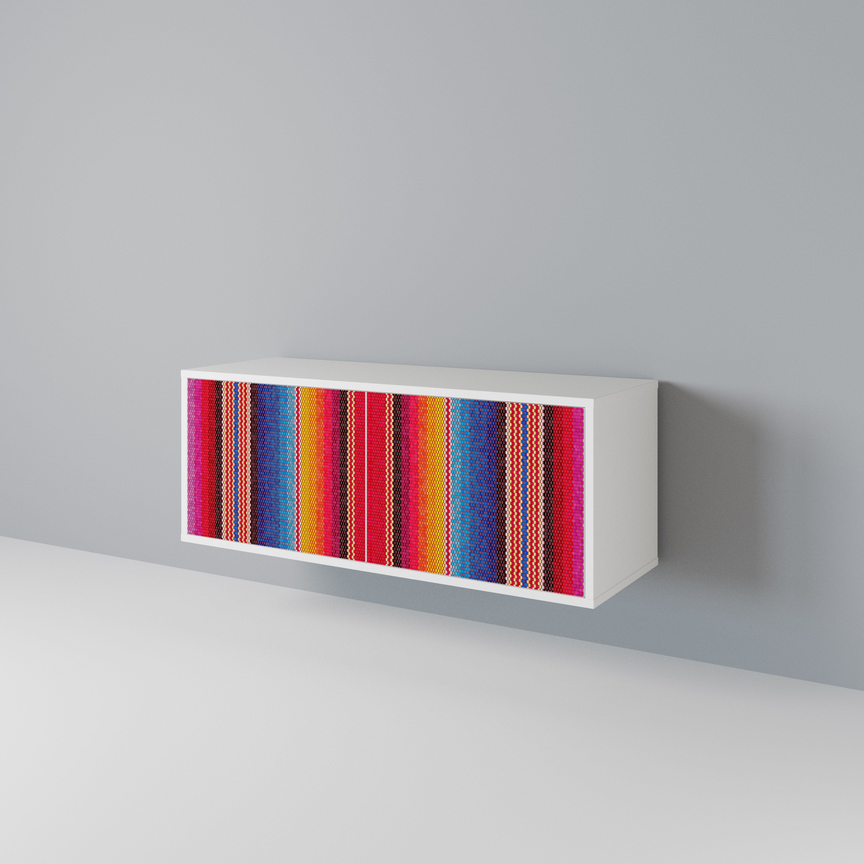 ETHNIC MEXICAN Compact 2-Door TV Cabinet