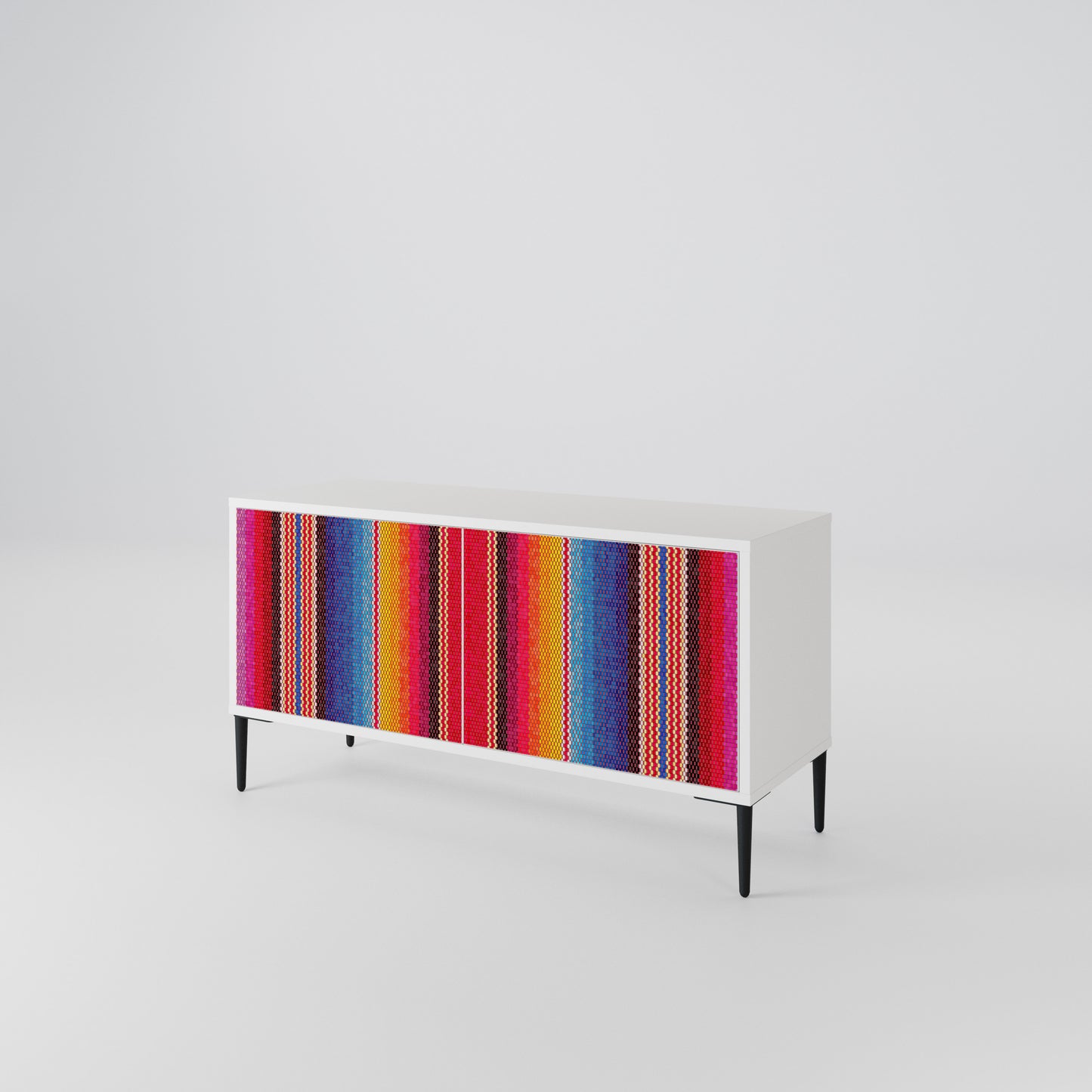 ETHNIC MEXICAN Compact 2-Door TV Cabinet