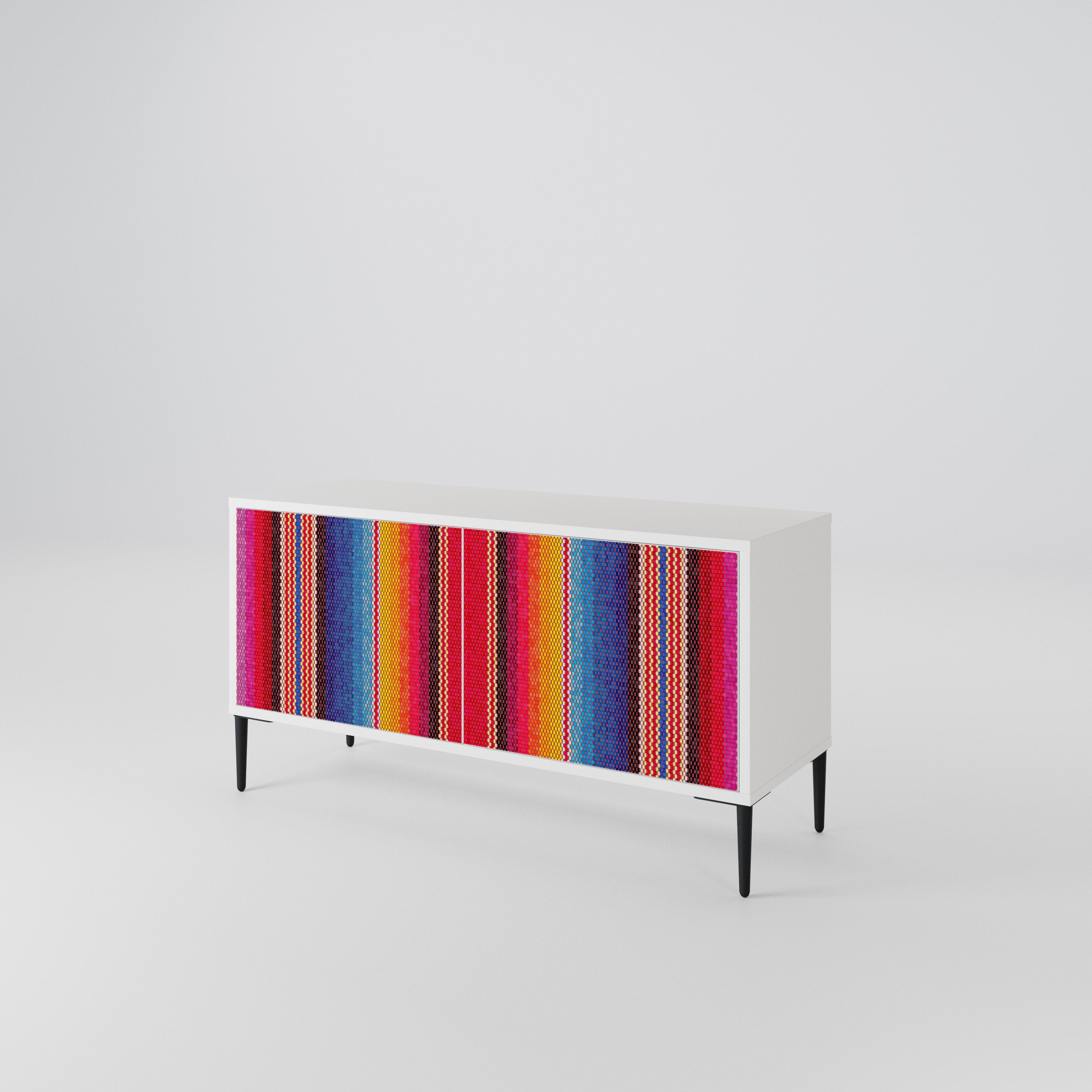 ETHNIC MEXICAN Compact 2-Door TV Cabinet