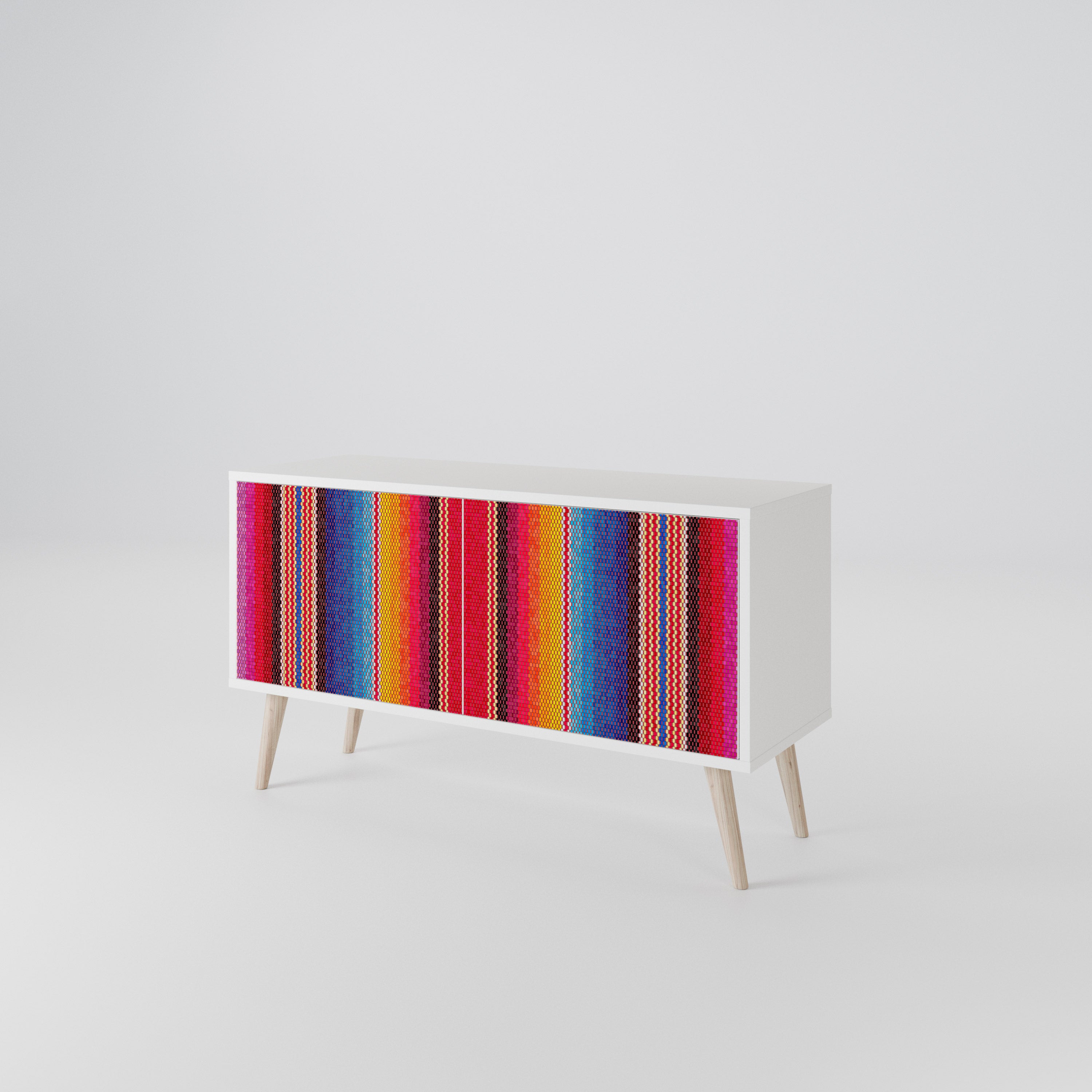 ETHNIC MEXICAN Compact 2-Door TV Cabinet