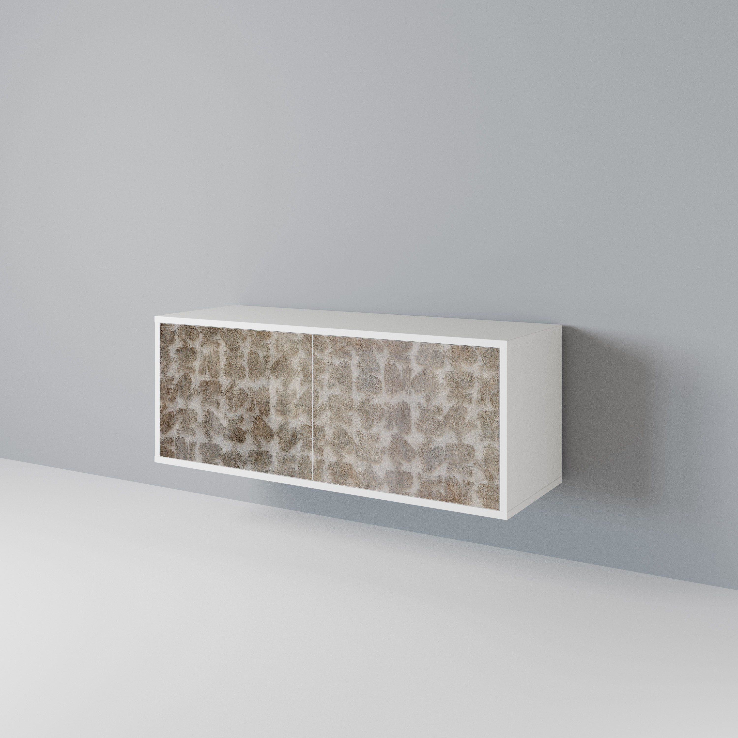 SLIGHTLY BLURRED Compact 2-Door TV Cabinet