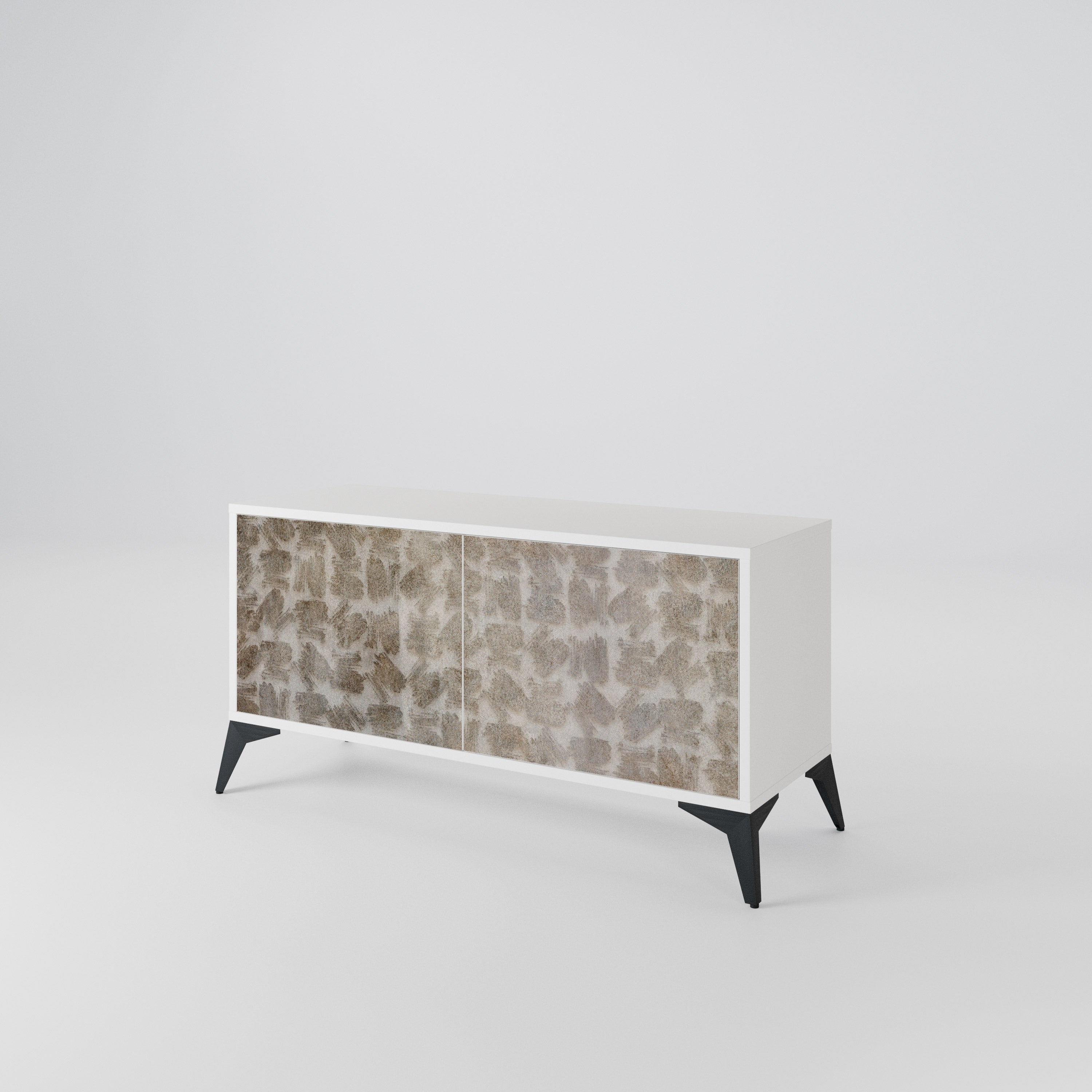 SLIGHTLY BLURRED Compact 2-Door TV Cabinet