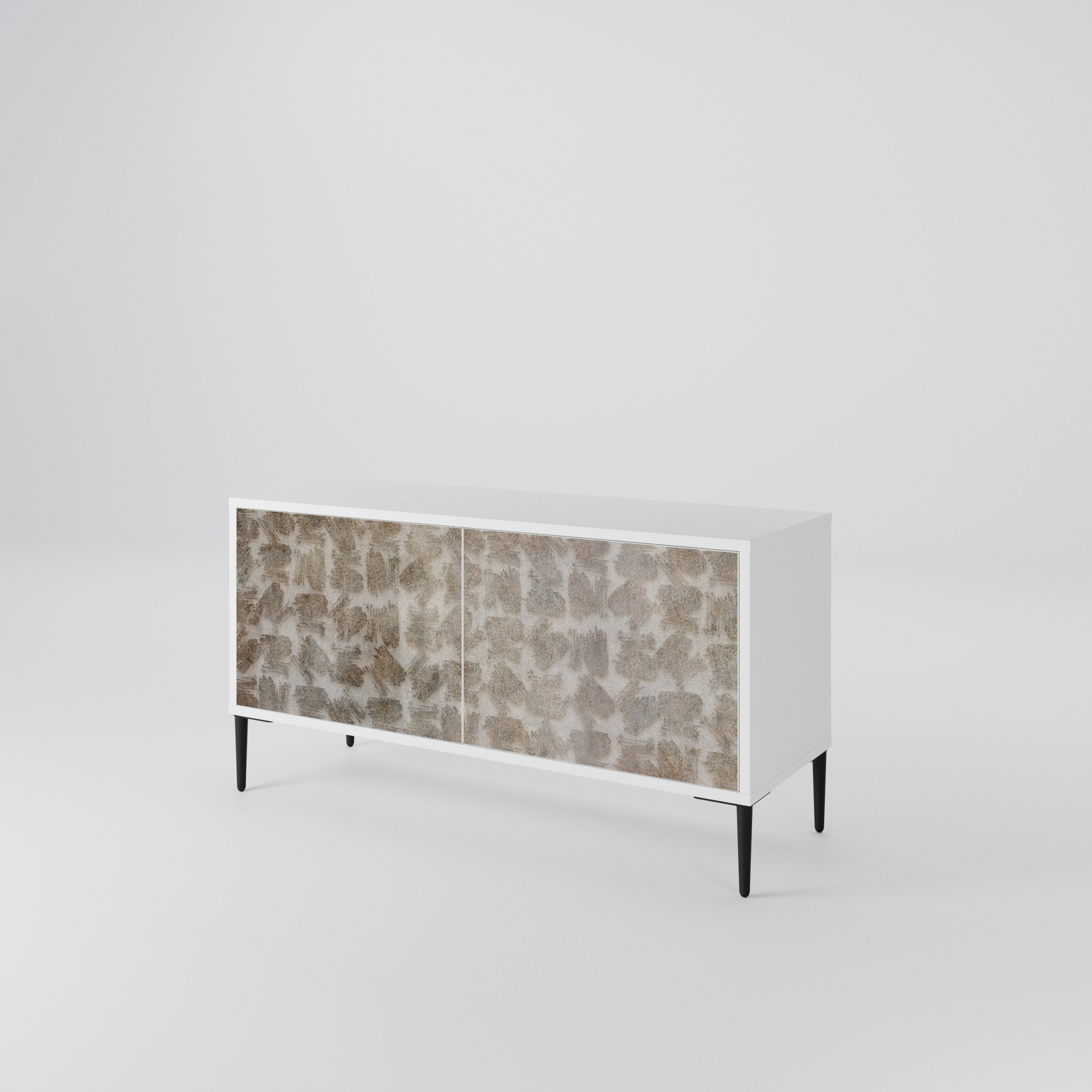 SLIGHTLY BLURRED Compact 2-Door TV Cabinet