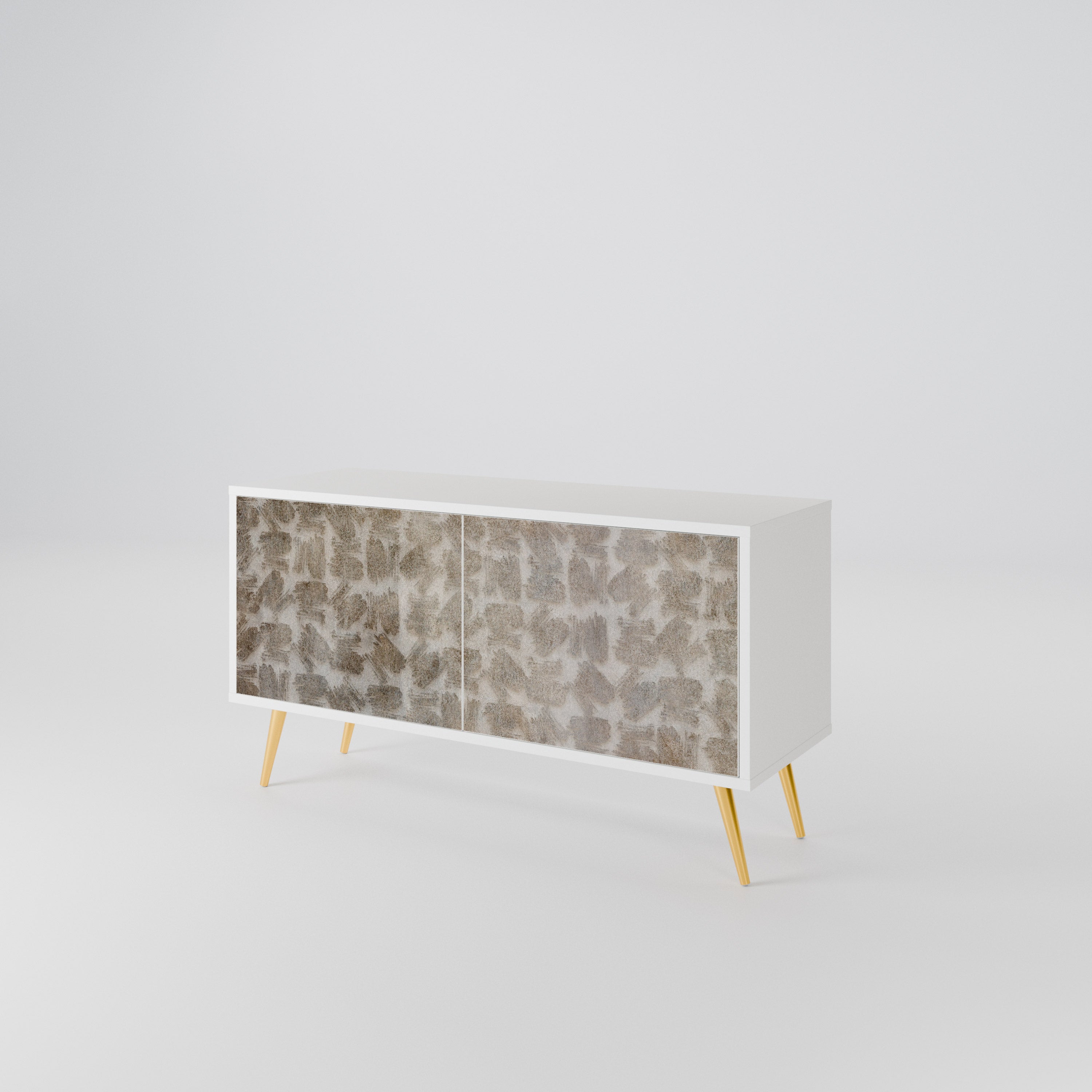 SLIGHTLY BLURRED Compact 2-Door TV Cabinet