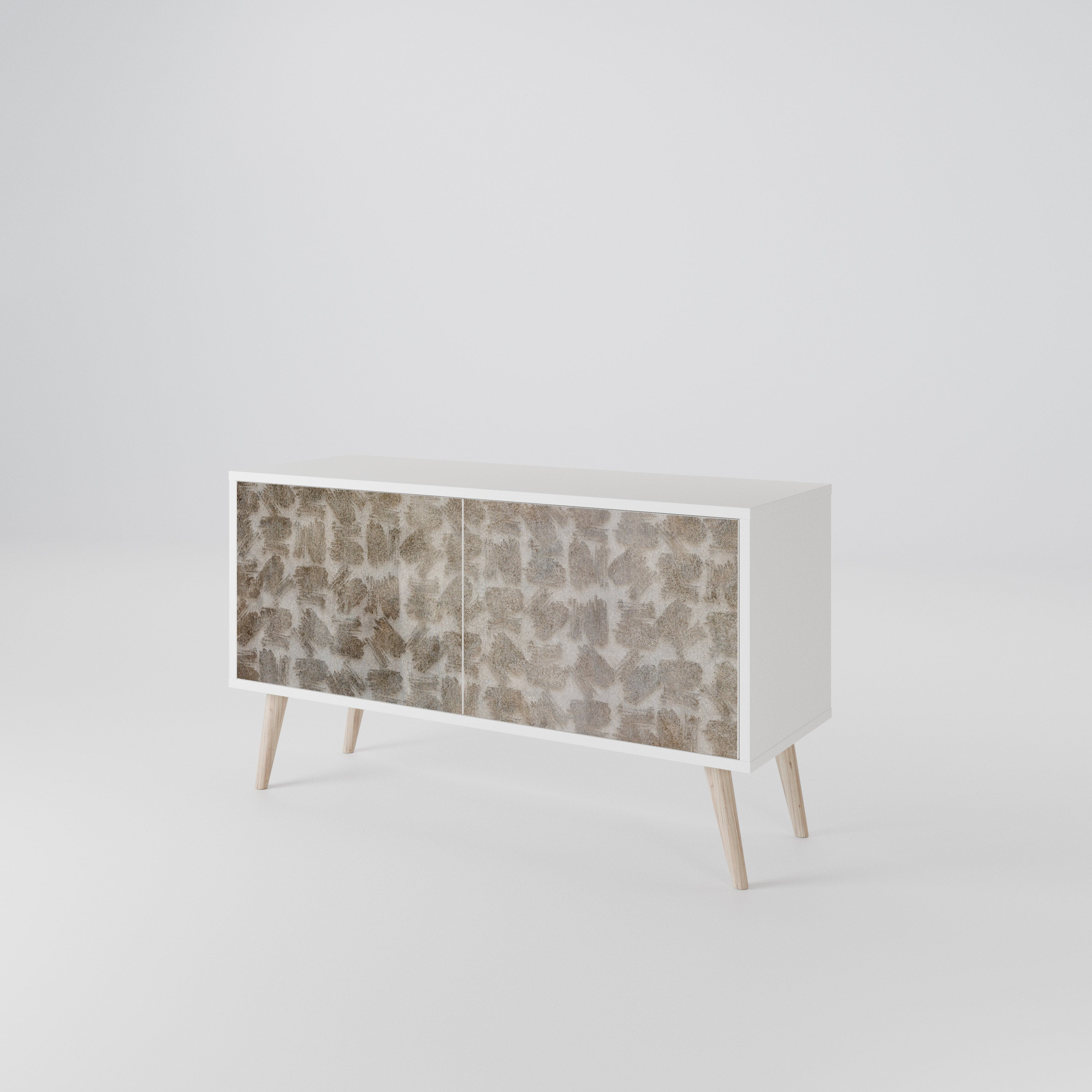 SLIGHTLY BLURRED Compact 2-Door TV Cabinet