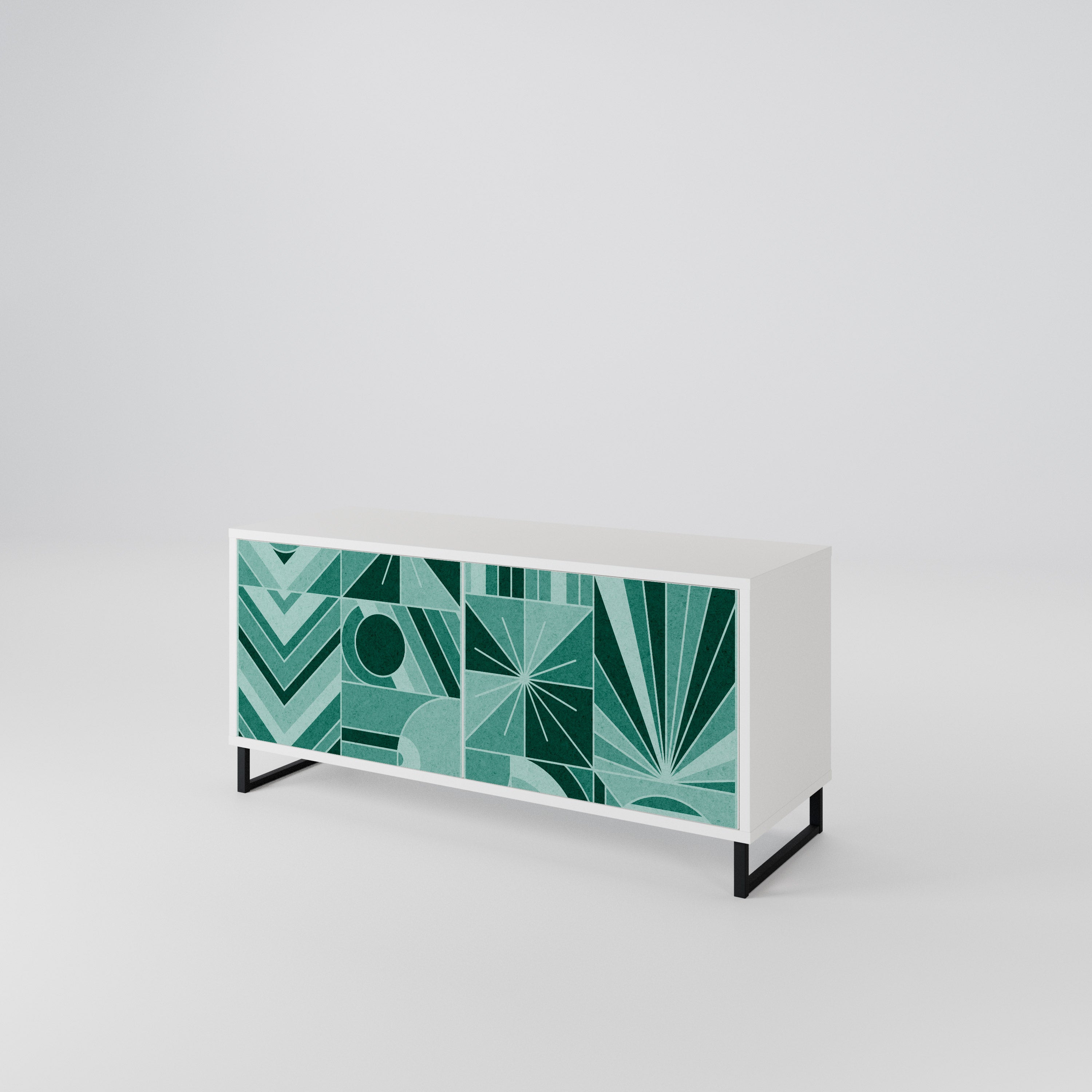HARMONIC GRID Compact 2-Door TV Cabinet