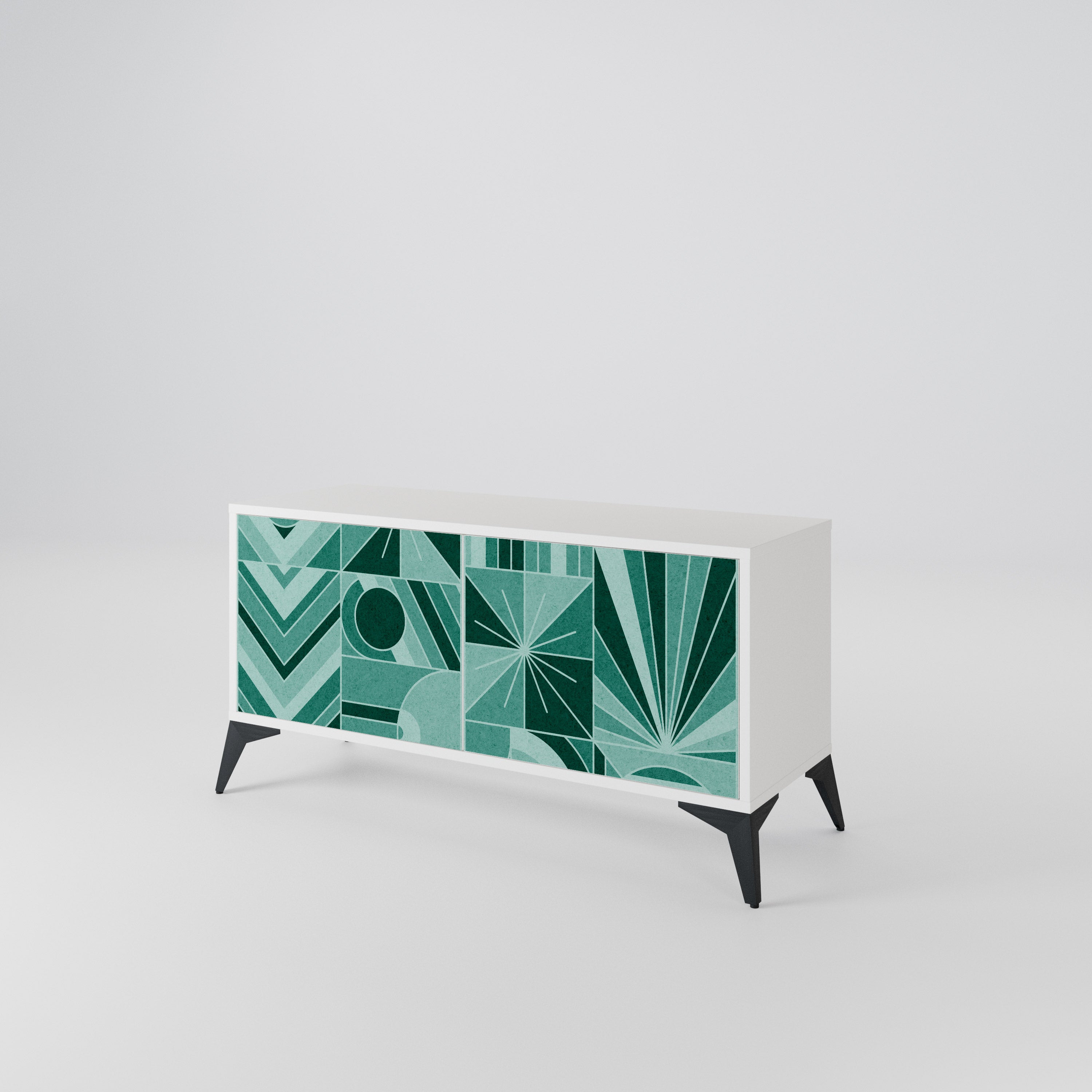 HARMONIC GRID Compact 2-Door TV Cabinet