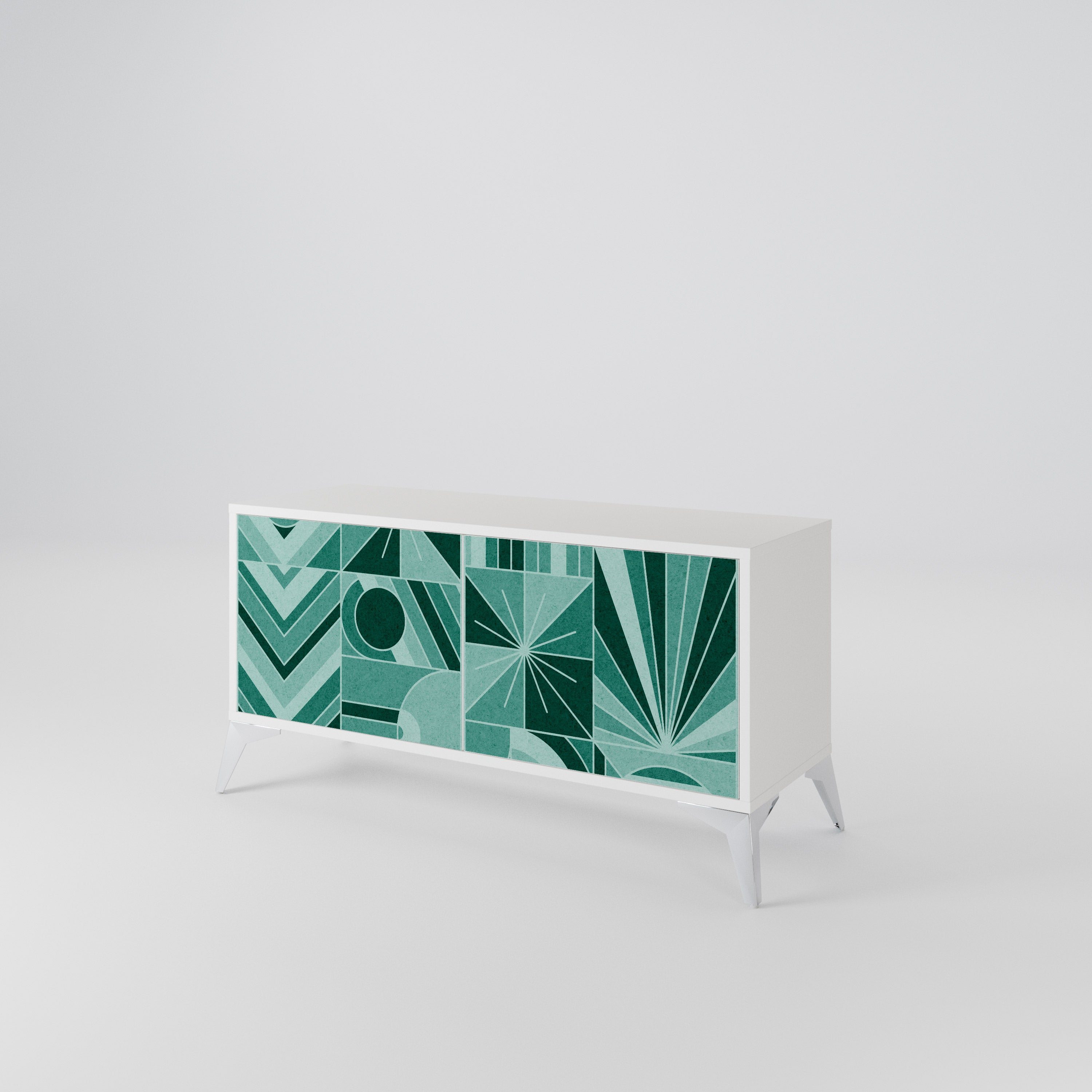 HARMONIC GRID Compact 2-Door TV Cabinet