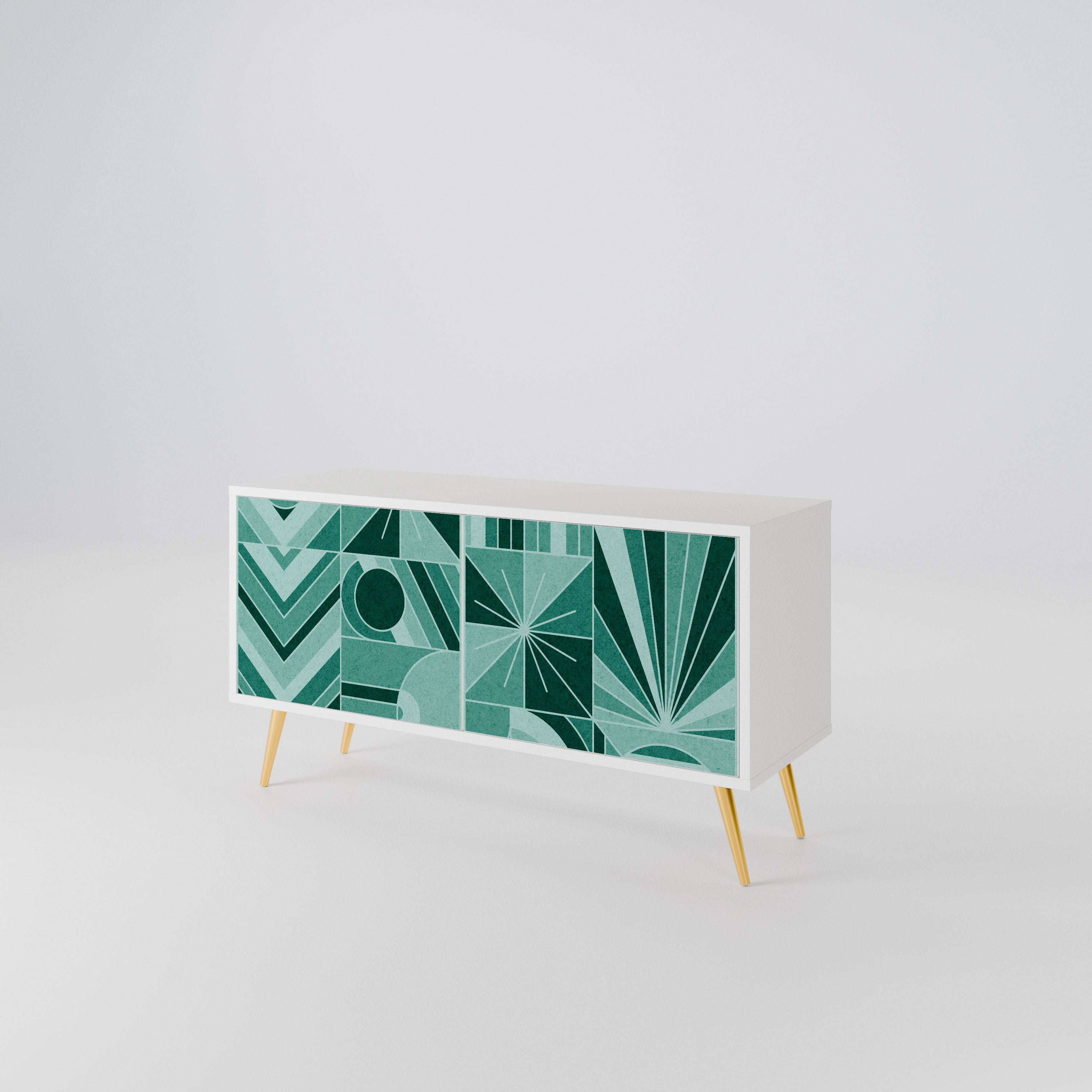 HARMONIC GRID Compact 2-Door TV Cabinet