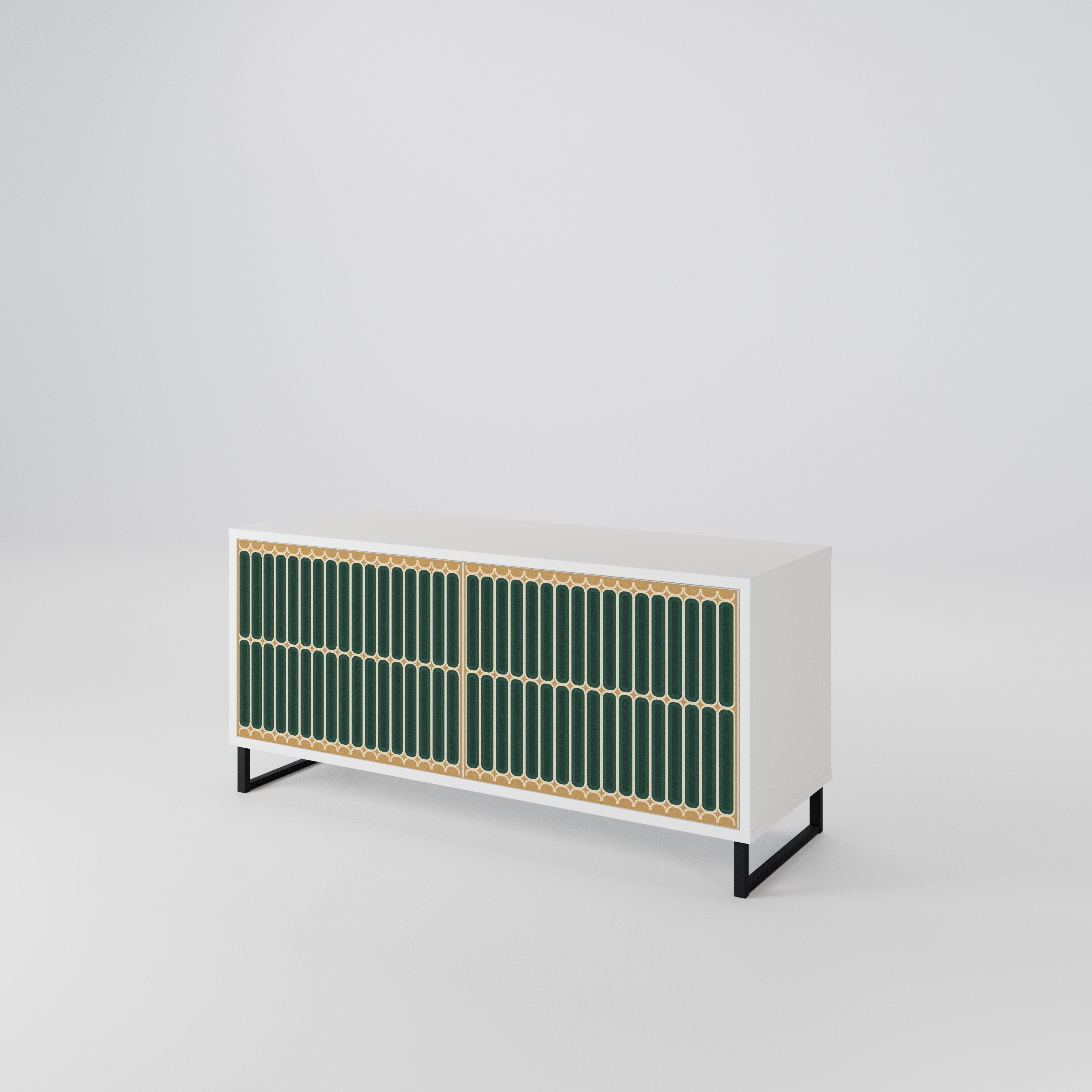 ILUSION GATE Compact 2-Door TV Cabinet