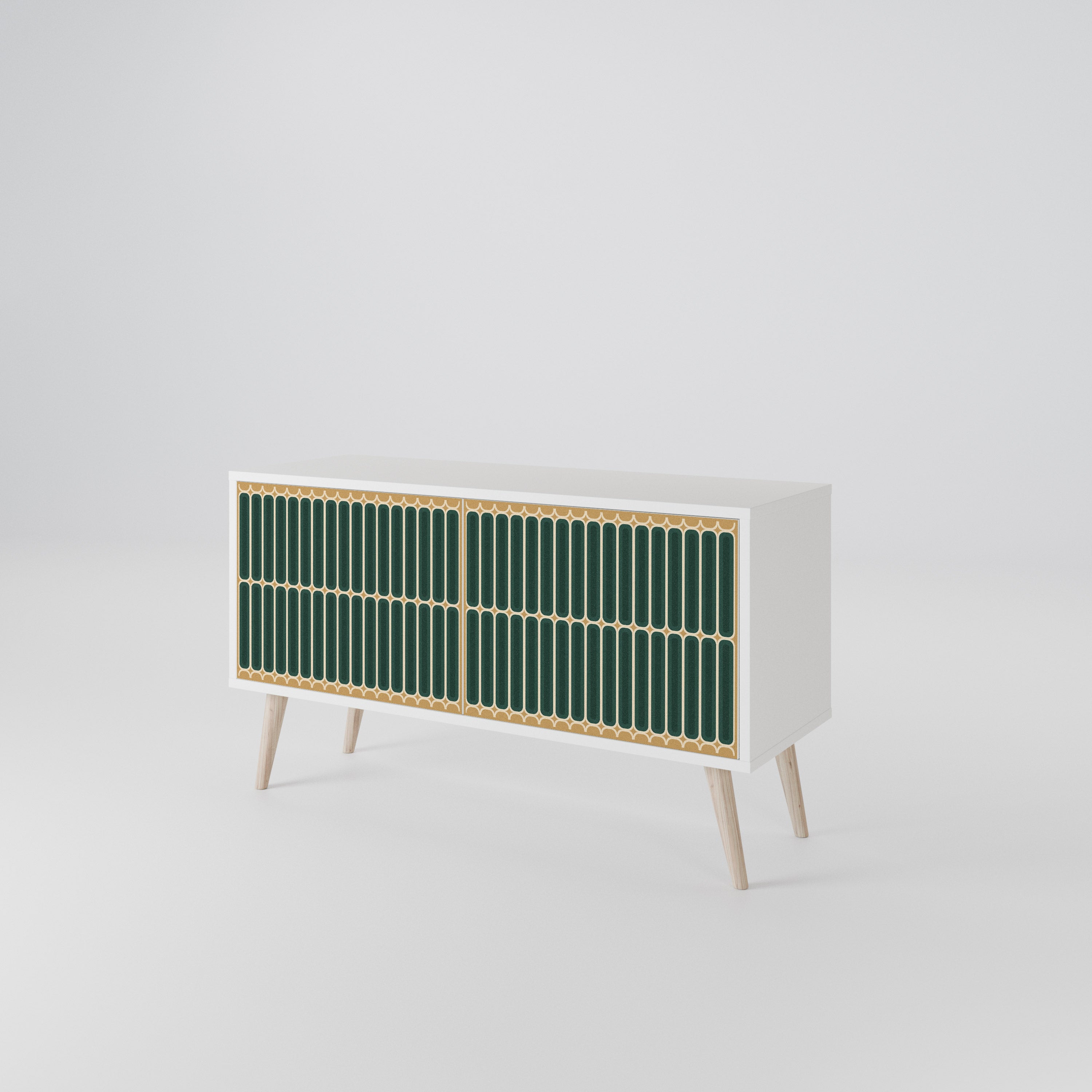 ILUSION GATE Compact 2-Door TV Cabinet