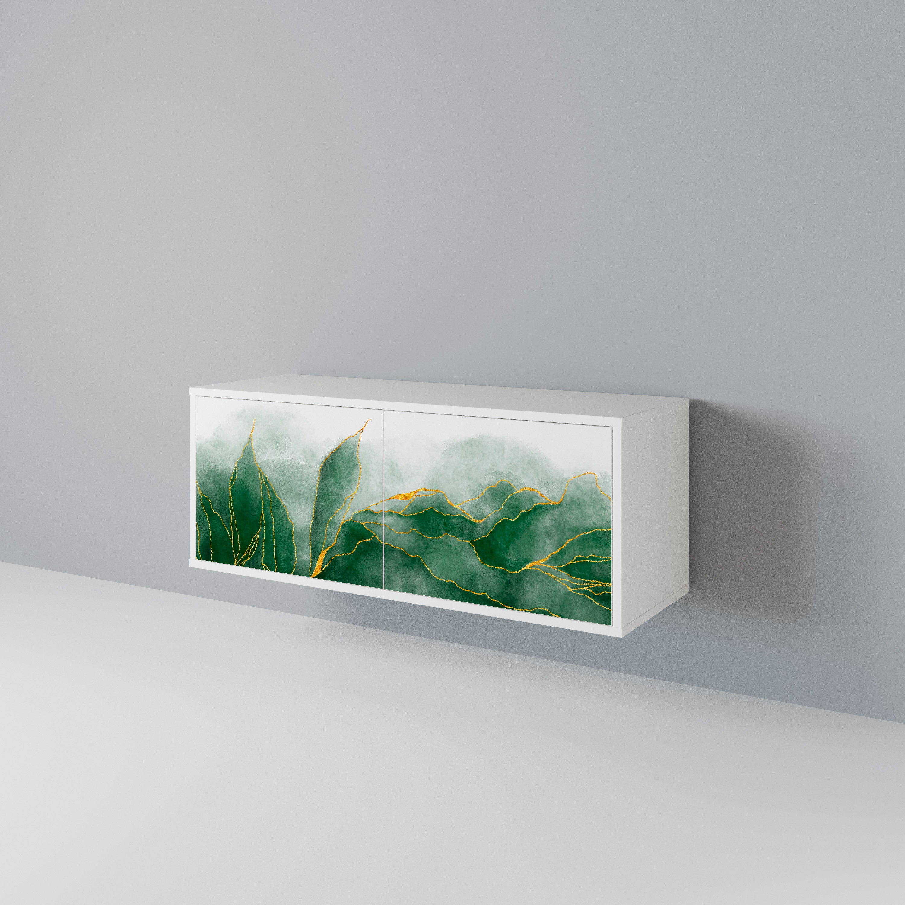 EXPENSIVE NATURE Compact 2-Door TV Cabinet