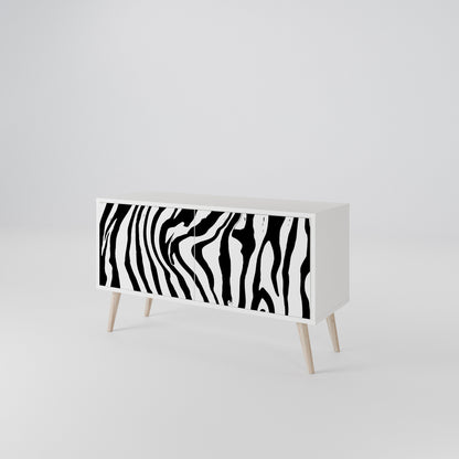 SPLENDID ZEBRA Compact 2-Door TV Cabinet
