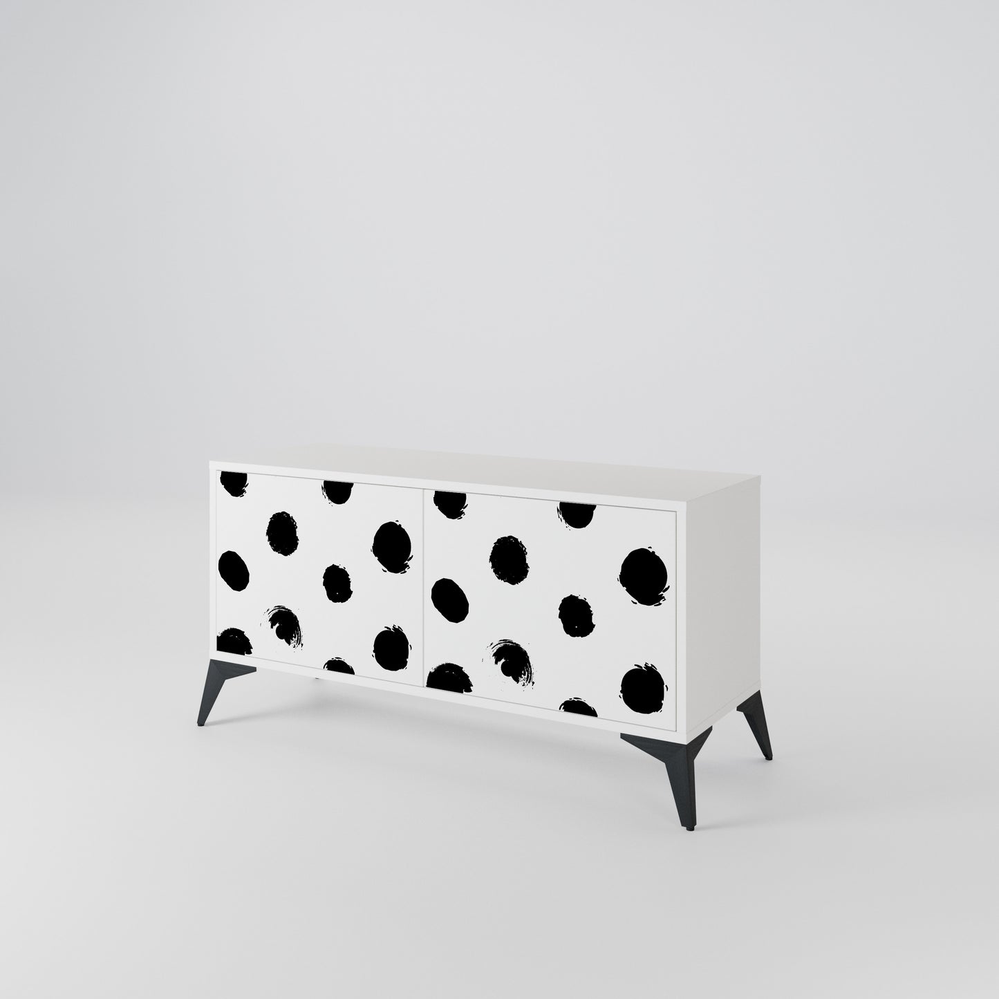 SLIPPING MINUTES Compact 2-Door TV Cabinet