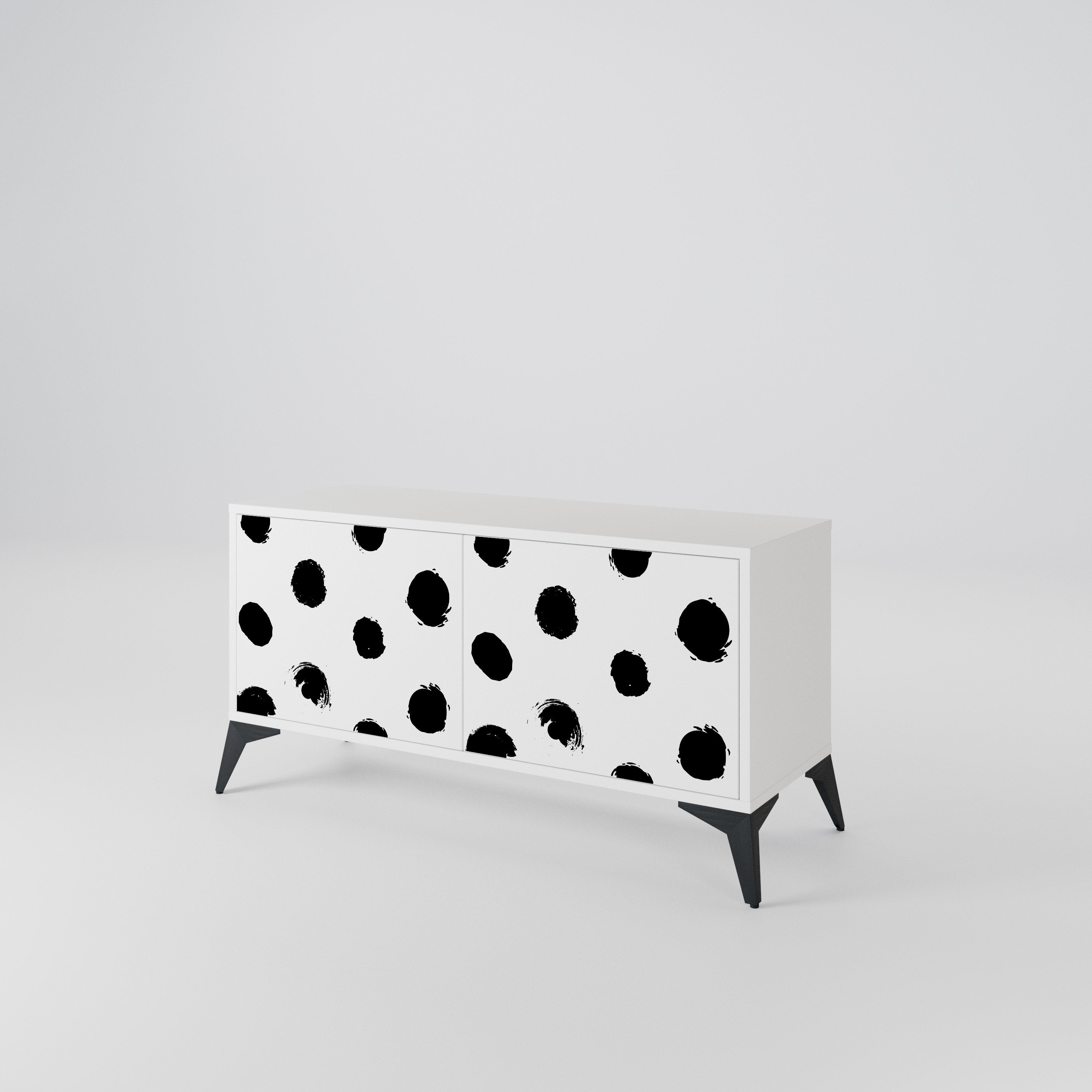 SLIPPING MINUTES Compact 2-Door TV Cabinet