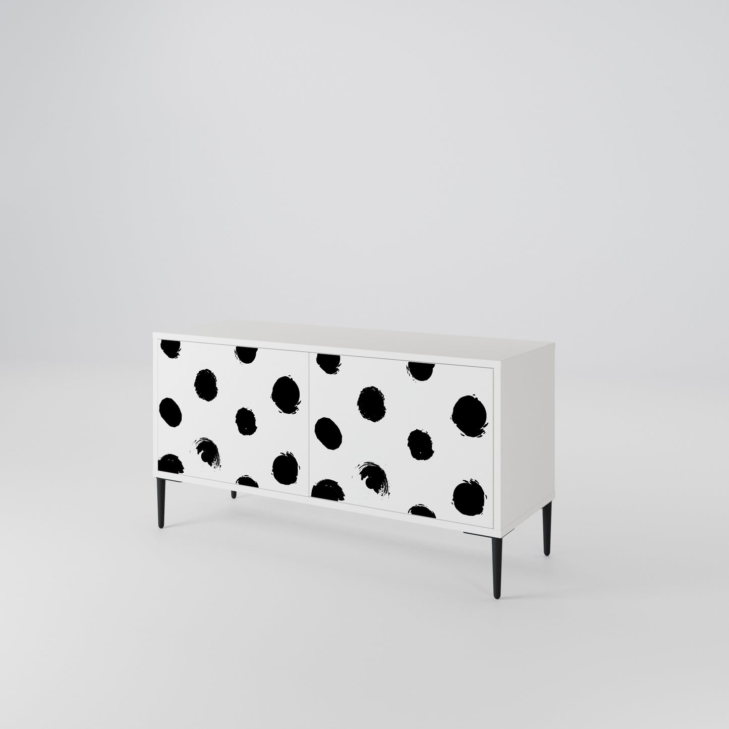 SLIPPING MINUTES Compact 2-Door TV Cabinet