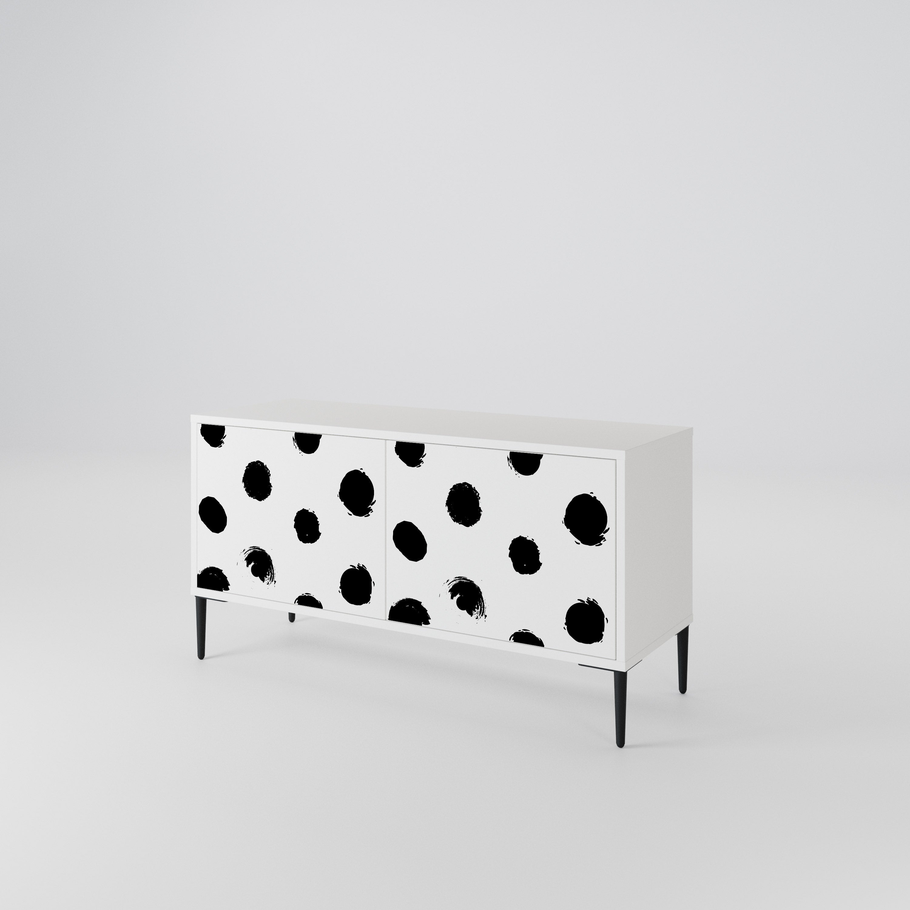 SLIPPING MINUTES Compact 2-Door TV Cabinet