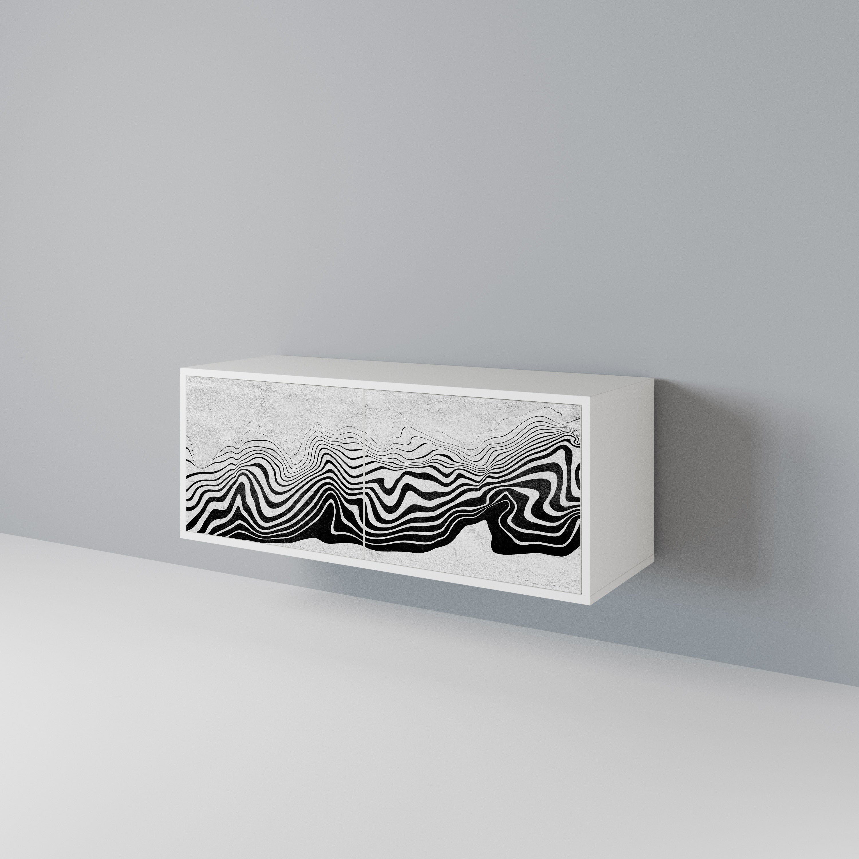 MONOCHROME MIRAGE Compact 2-Door TV Cabinet