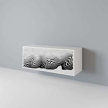 MONOCHROME MIRAGE Compact 2-Door TV Cabinet