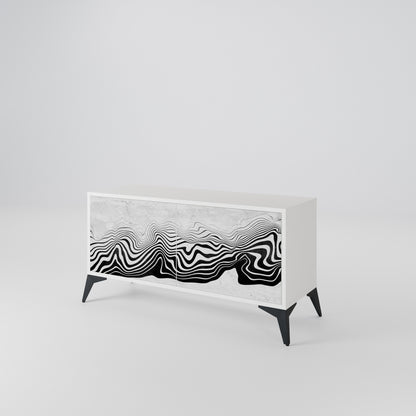 MONOCHROME MIRAGE Compact 2-Door TV Cabinet
