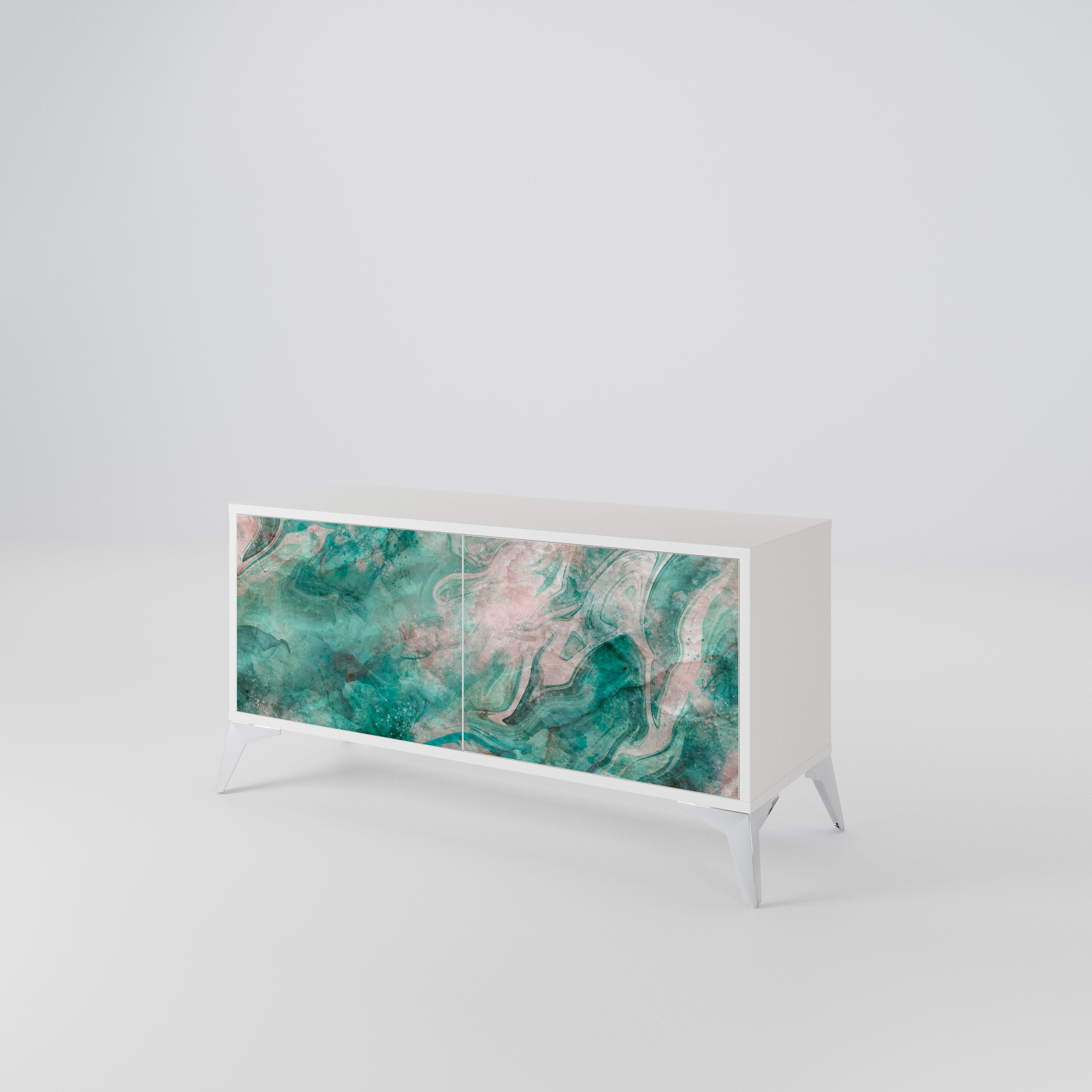 ABSTRACT ALCHEMY Compact 2-Door TV Cabinet