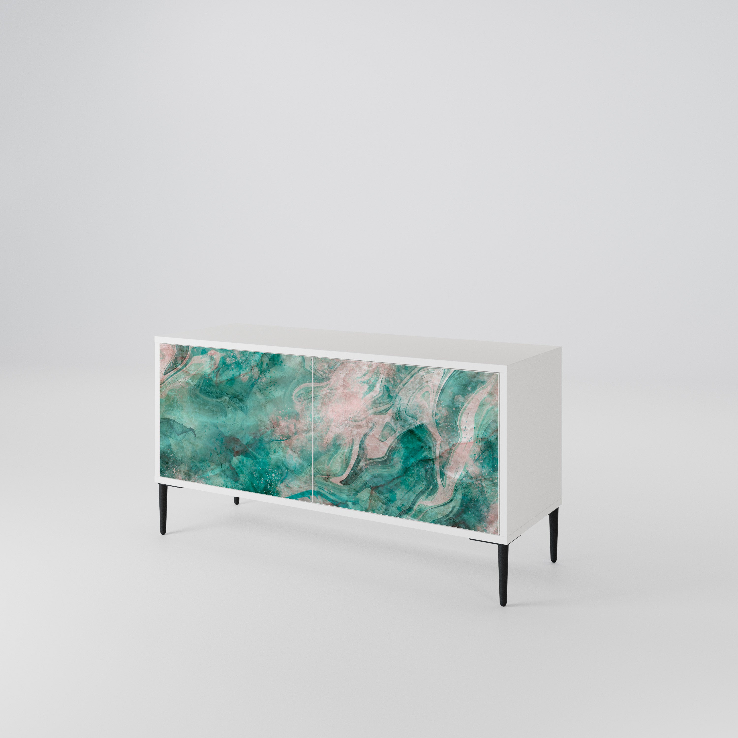 ABSTRACT ALCHEMY Compact 2-Door TV Cabinet